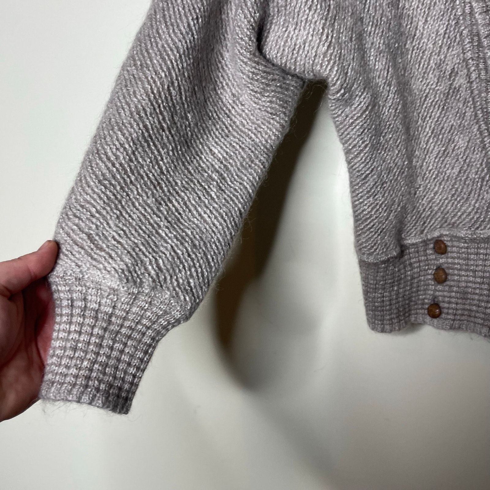 Bogner Bogner mohair wool blend crop cardigan puff sleeve 38 US 6 Size M / US 6-8 / IT 42-44 - 4 Thumbnail
