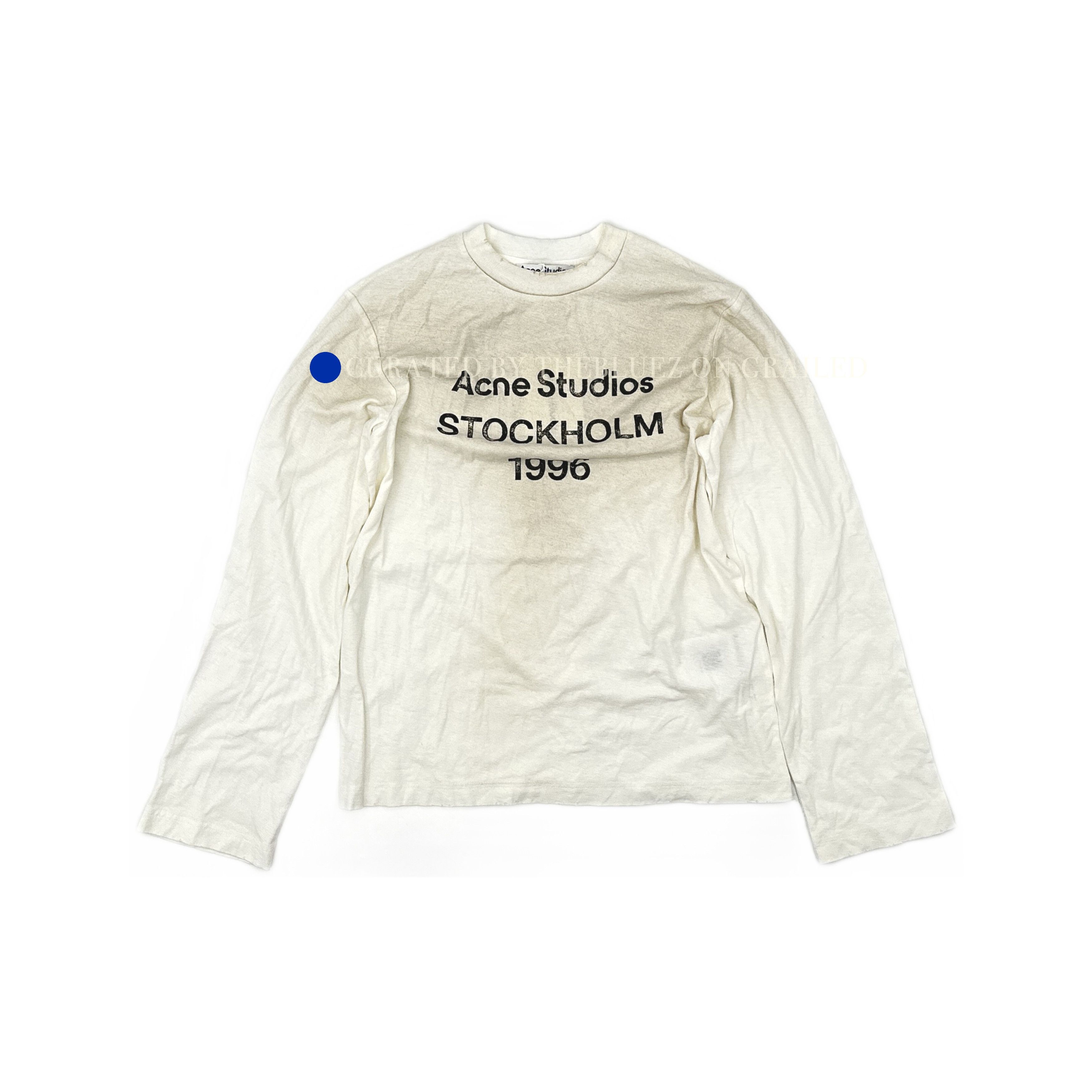 Acne Studios Classic 1996 Logo Long Sleeve T-Shirt Size US XXS / EU 40 - 1 Thumbnail