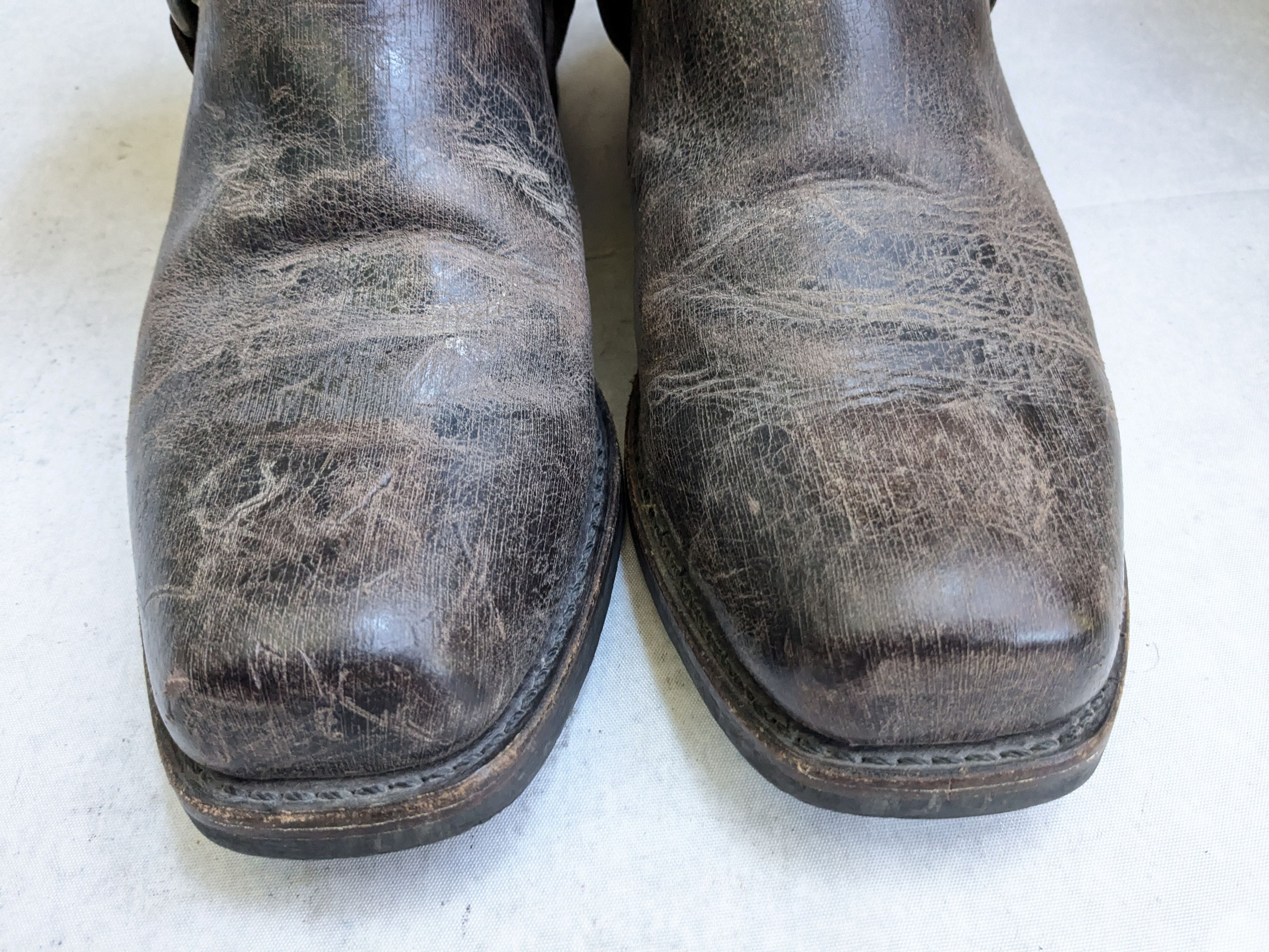 Frye Frye Harness Boots Brown Leather 11 M Leather Buckle Size US 11 / EU 44 - 3 Thumbnail