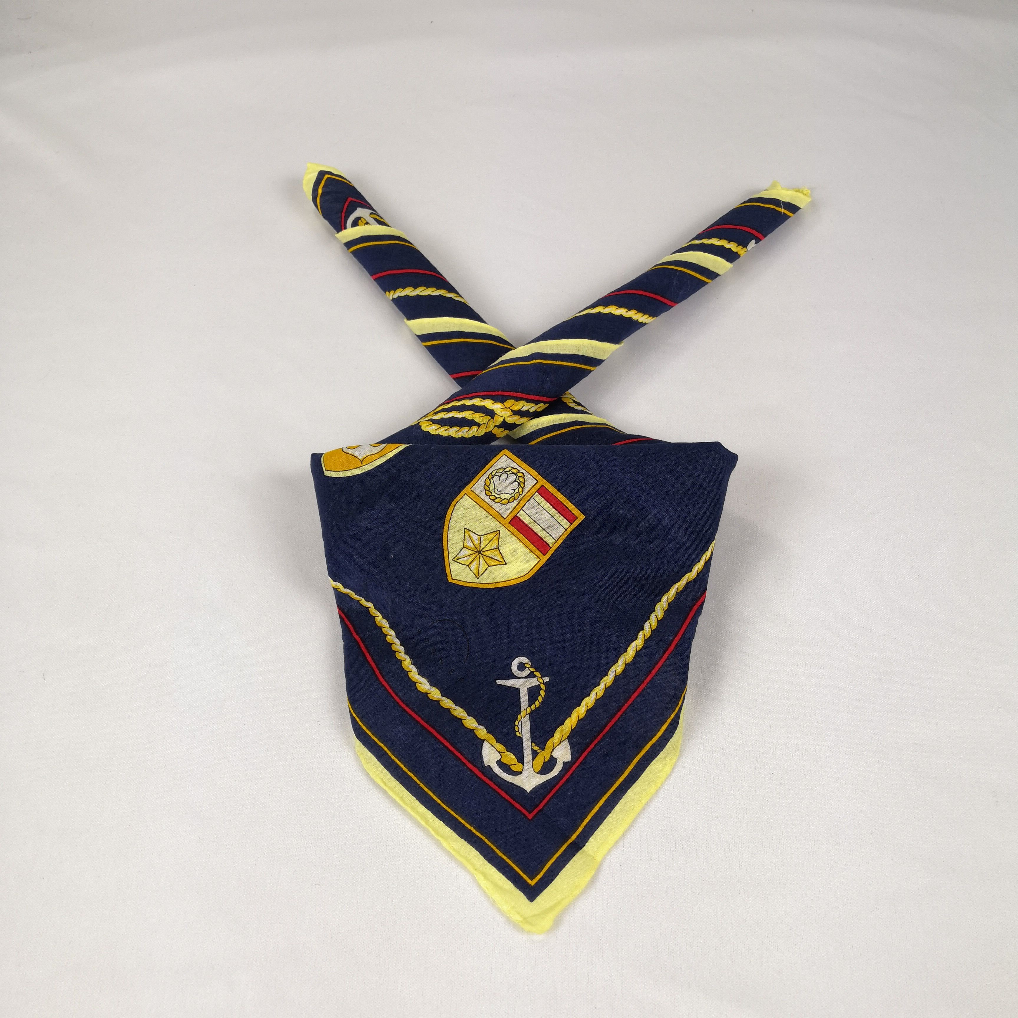 Other × Vintage Vintage 90s Napoleon Sailing SILK Handkerchief Pocket Square Size ONE SIZE - 1 Thumbnail
