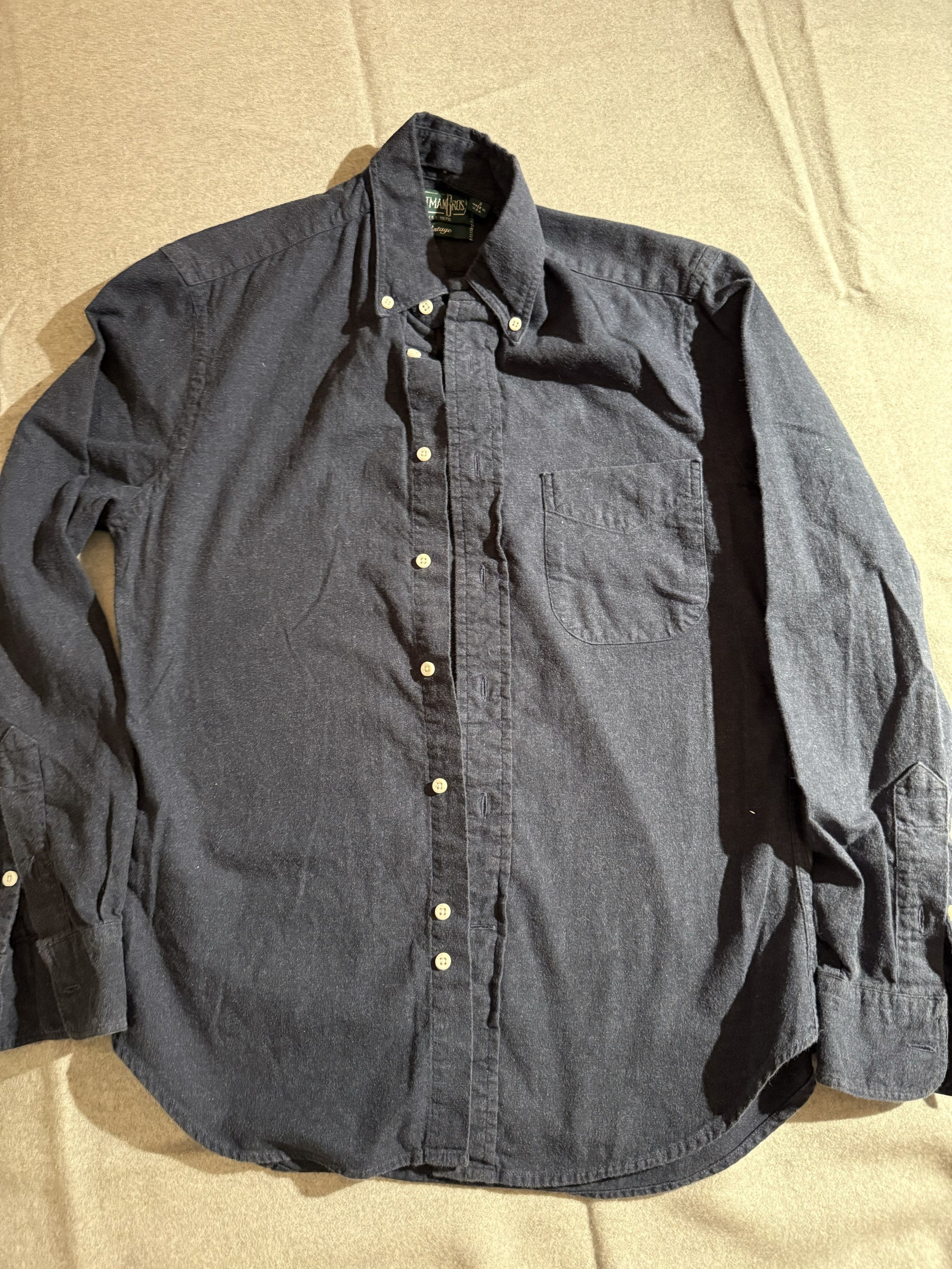 Gitman Bros. Vintage Navy Oxford shirt Size US S / EU 44-46 / 1 - 1 Thumbnail