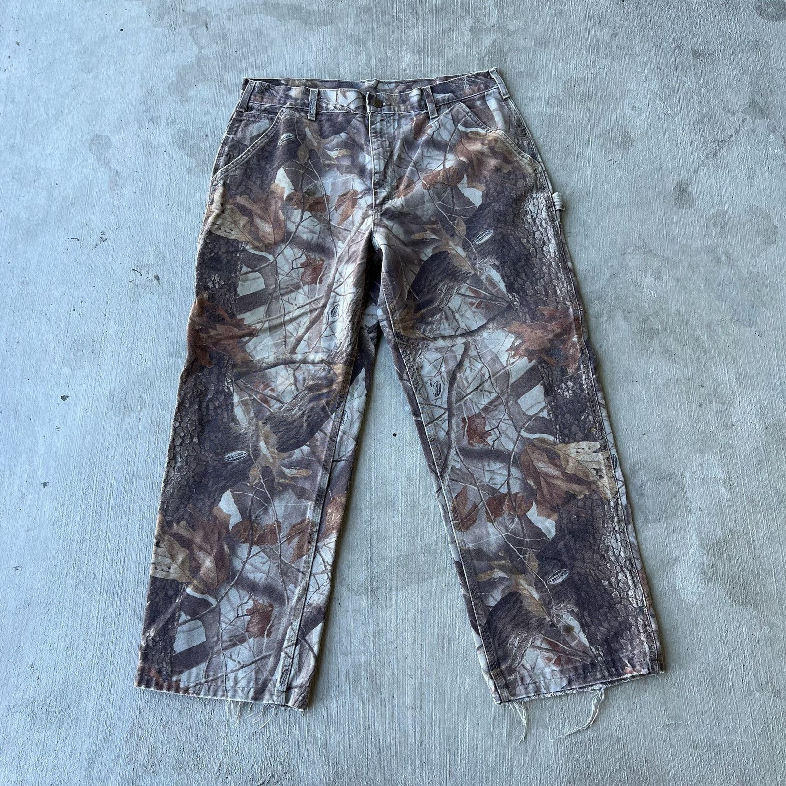 Carhartt × Vintage Carhartt realtree camo work wear carpenter pants Size US 35 - 2 Thumbnail