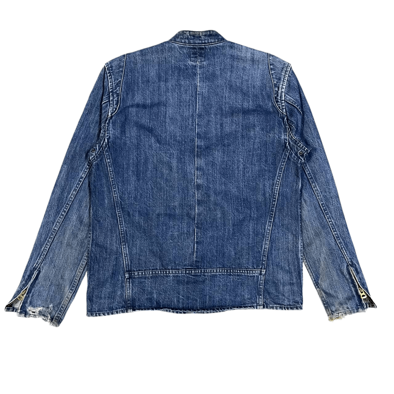 Paul Smith Red Ear Vintage Pual Smith Red Ear Selvedge Denim Biker Jacket Size US M / EU 48-50 / 2 - 13 Thumbnail