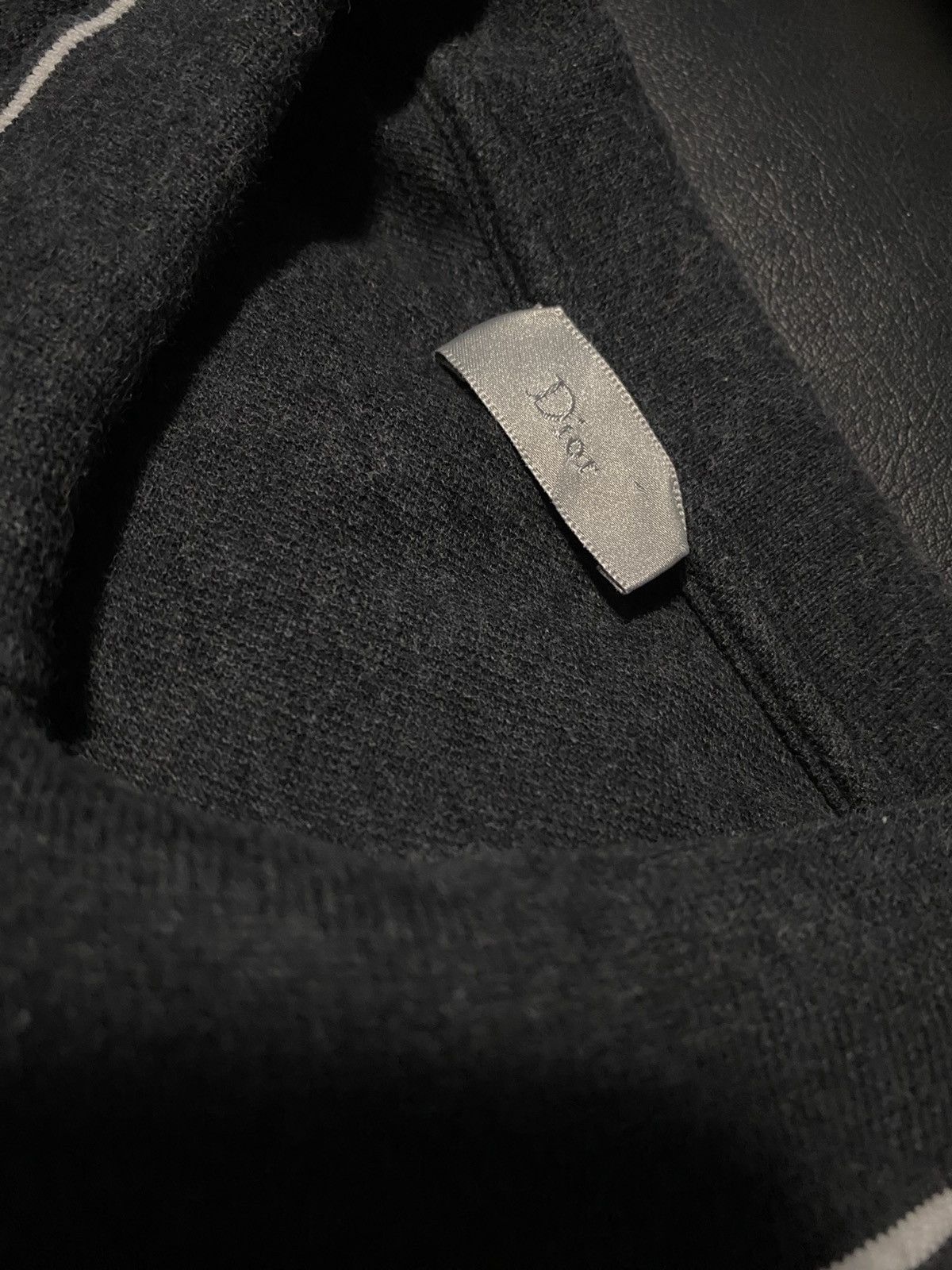 Dior Dior Gray Wool Men’s Polo Shirt 0089 - Dior Size US L / EU 52-54 / 3 - 2 Thumbnail