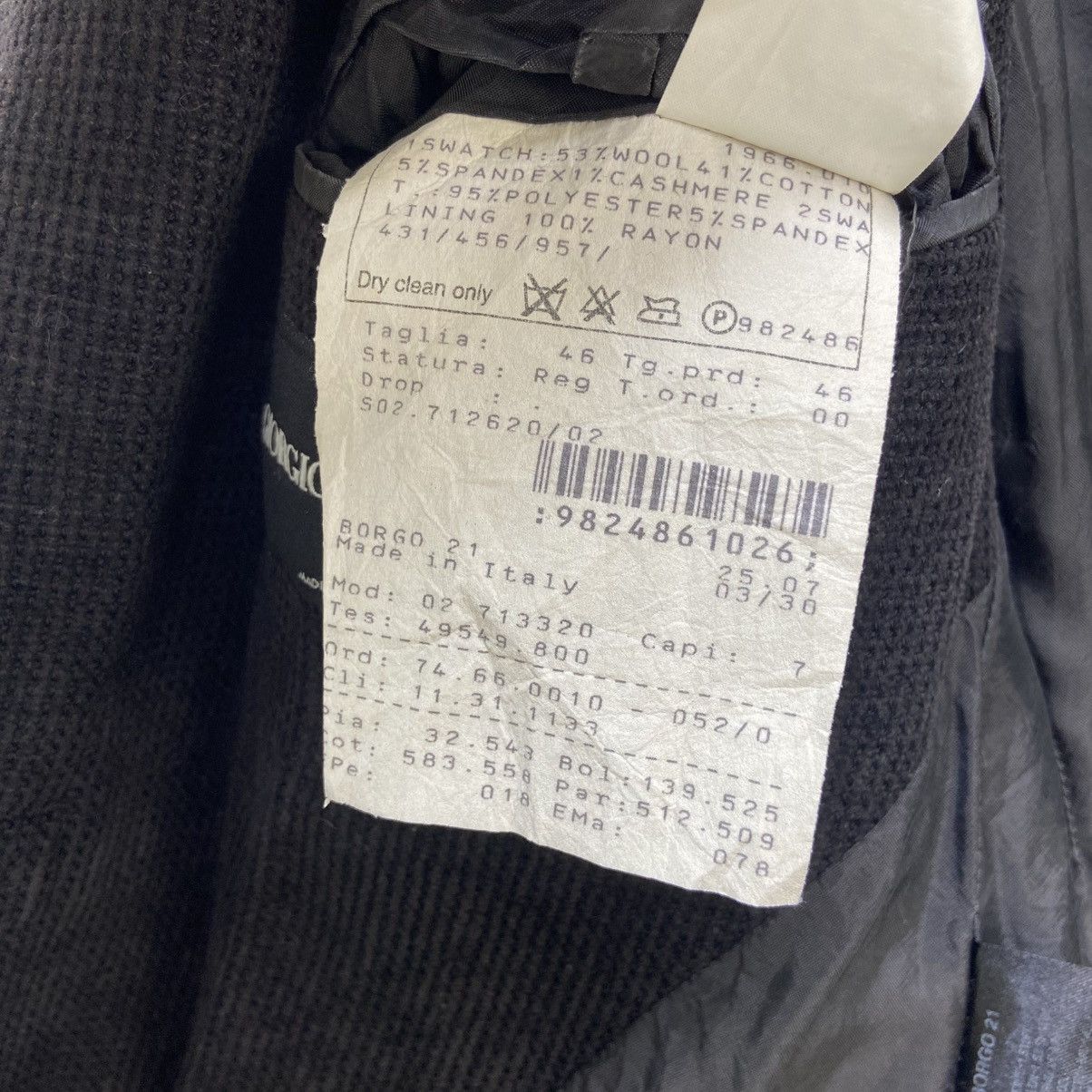 Giorgio Armani Giorgio Armani Made in Italy Jacket Blazer Size US S / EU 44-46 / 1 - 16 Thumbnail