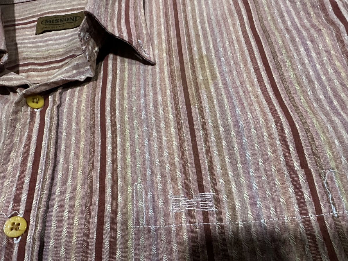 Missoni Vintage Missoni Striped Shirt Long Sleeve Size US L / EU 52-54 / 3 - 3 Thumbnail