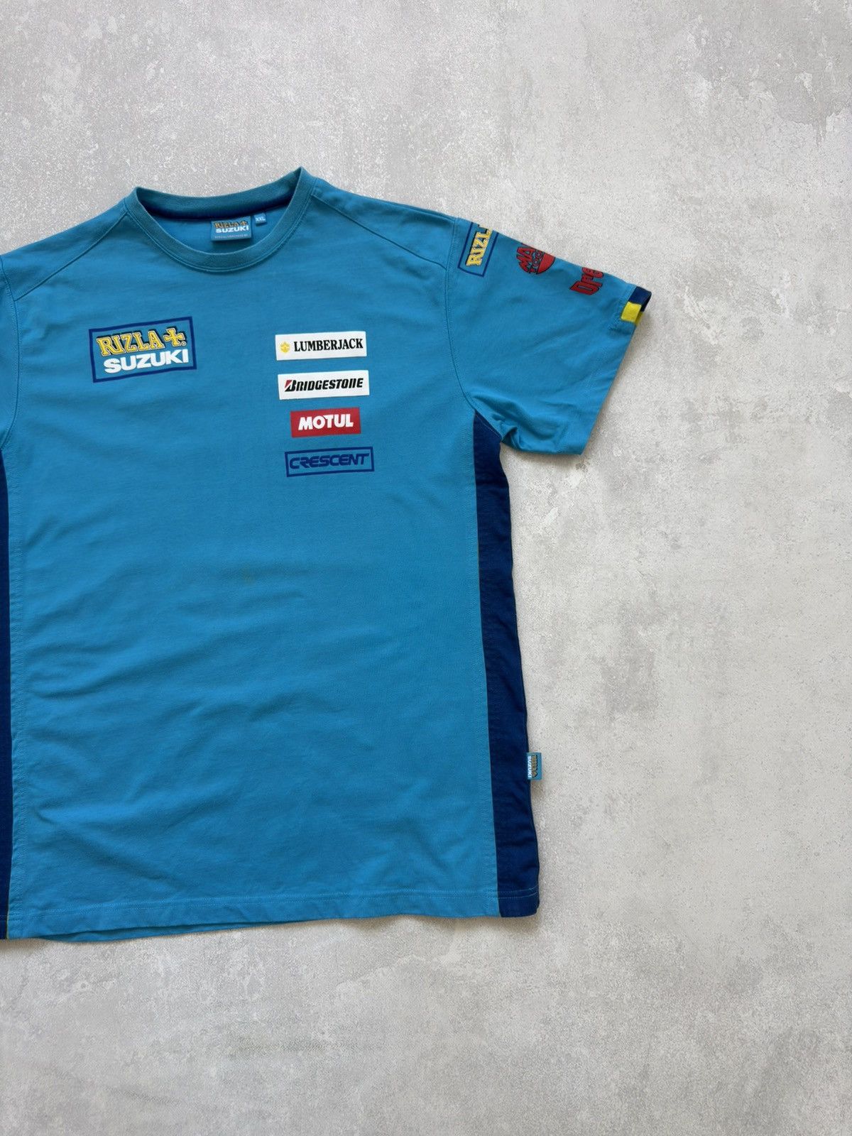 NASCAR Vintage Suzuki Rizla Motorcycle Racing Tee T-Shirt Rare Blue Size US XXL / EU 58 / 5 - 3 Thumbnail
