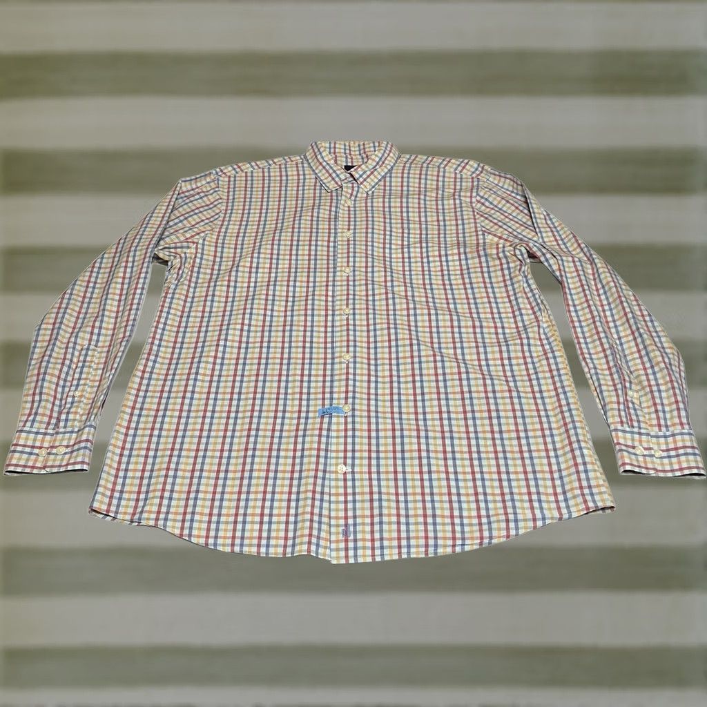johnnie-O johnnie-O Performance Shirt Mens Large Multicolor Plaid Button Down Long Sleeve Regular Fit Casual Travel Shirt Size US L / EU 52-54 / 3 - 1 Thumbnail