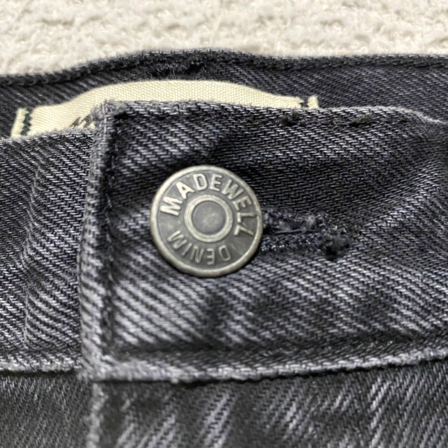 Madewell VINTAGE Madewell Skirt Womens 28 Black Denim Midi Straight Pencil NWT New Size 28" / US 6 / IT 42 - 4 Thumbnail
