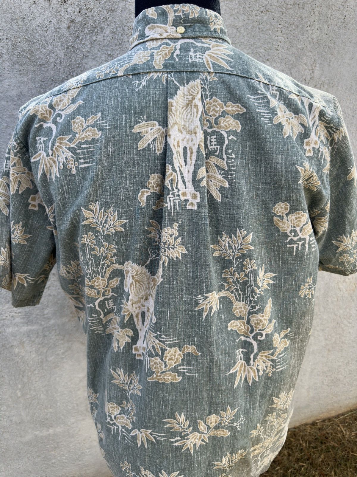 Reyn Spooner Reyn Spooner Hawaiian Print Green 3/4 Button Men's Medium Size US M / EU 48-50 / 2 - 2 Thumbnail