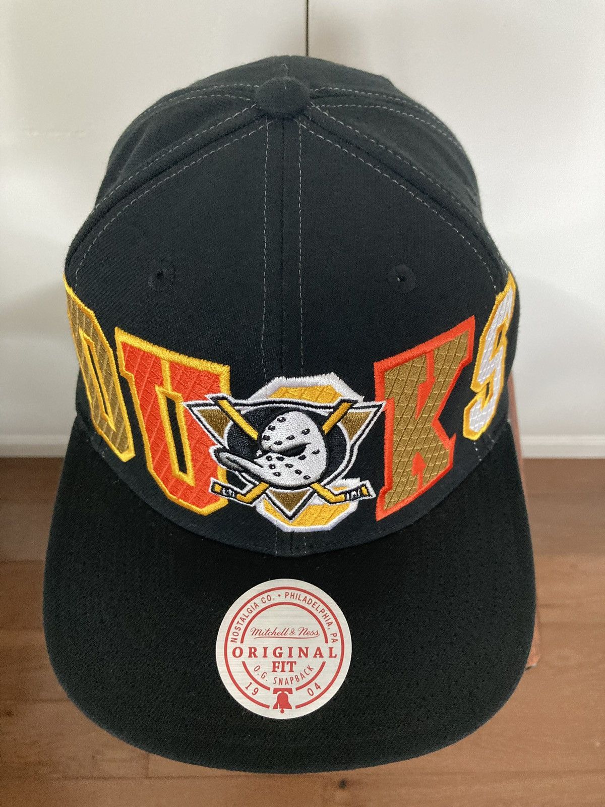 Mitchell & Ness MIGHTY ANAHEIM DUCKS VARSITY BUST MITCHELL & NESS SNAPBACK🆕 Size ONE SIZE - 5 Thumbnail