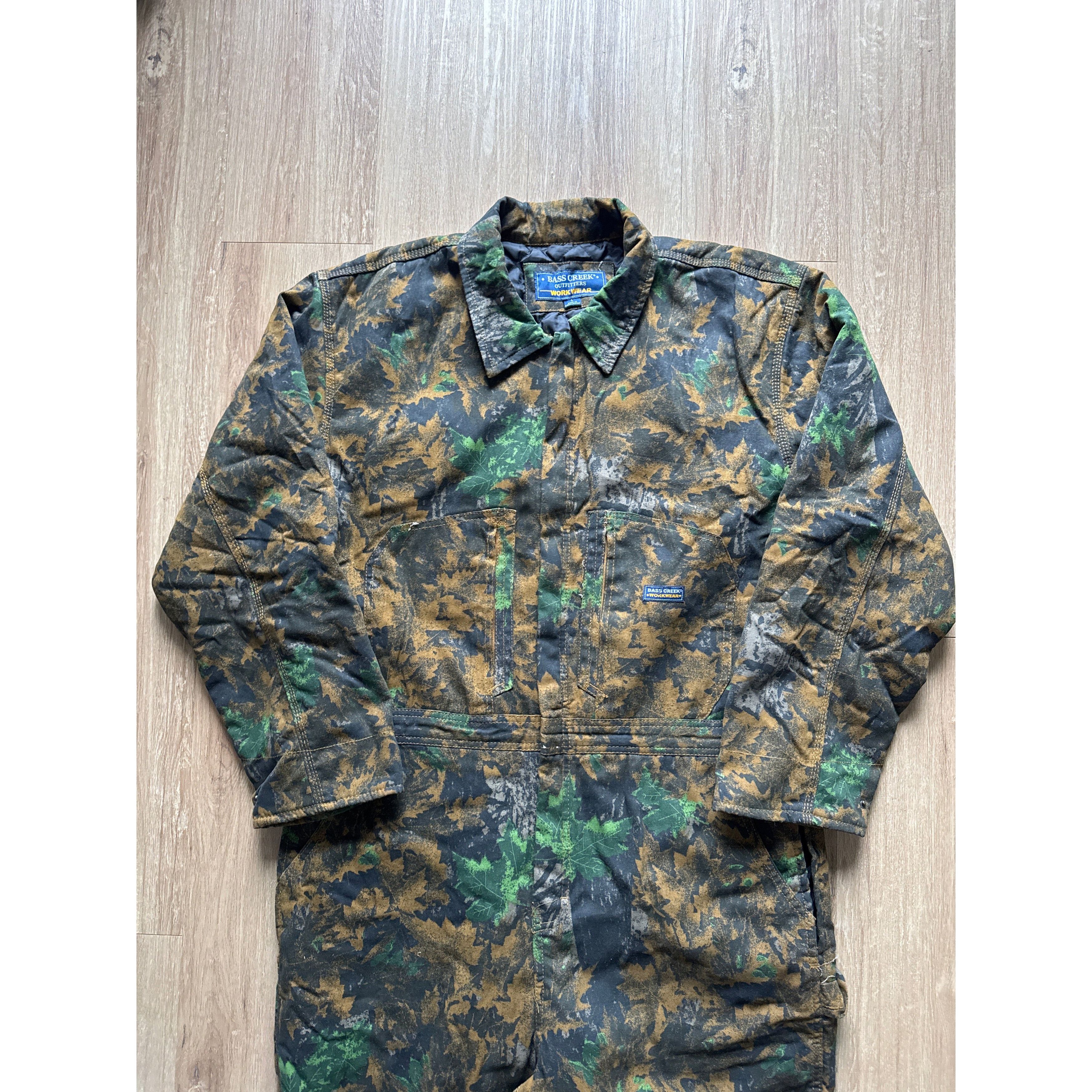 Other Bass Creek Workwear Forest Camo Overalls Size US 32 / EU 48 - 3 Thumbnail
