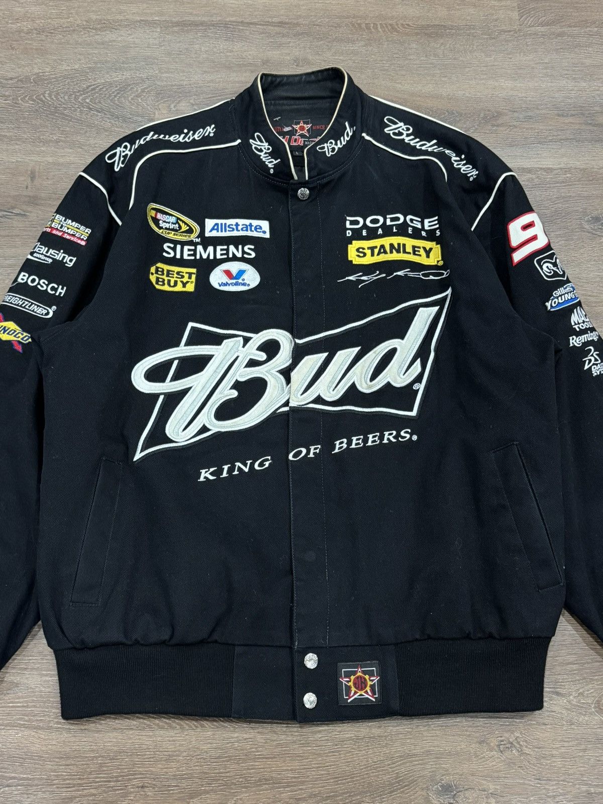 JH Design VINTAGE JEFF HAMILTON BUDWEISER RACING JACKET Size US L / EU 52-54 / 3 - 5 Thumbnail