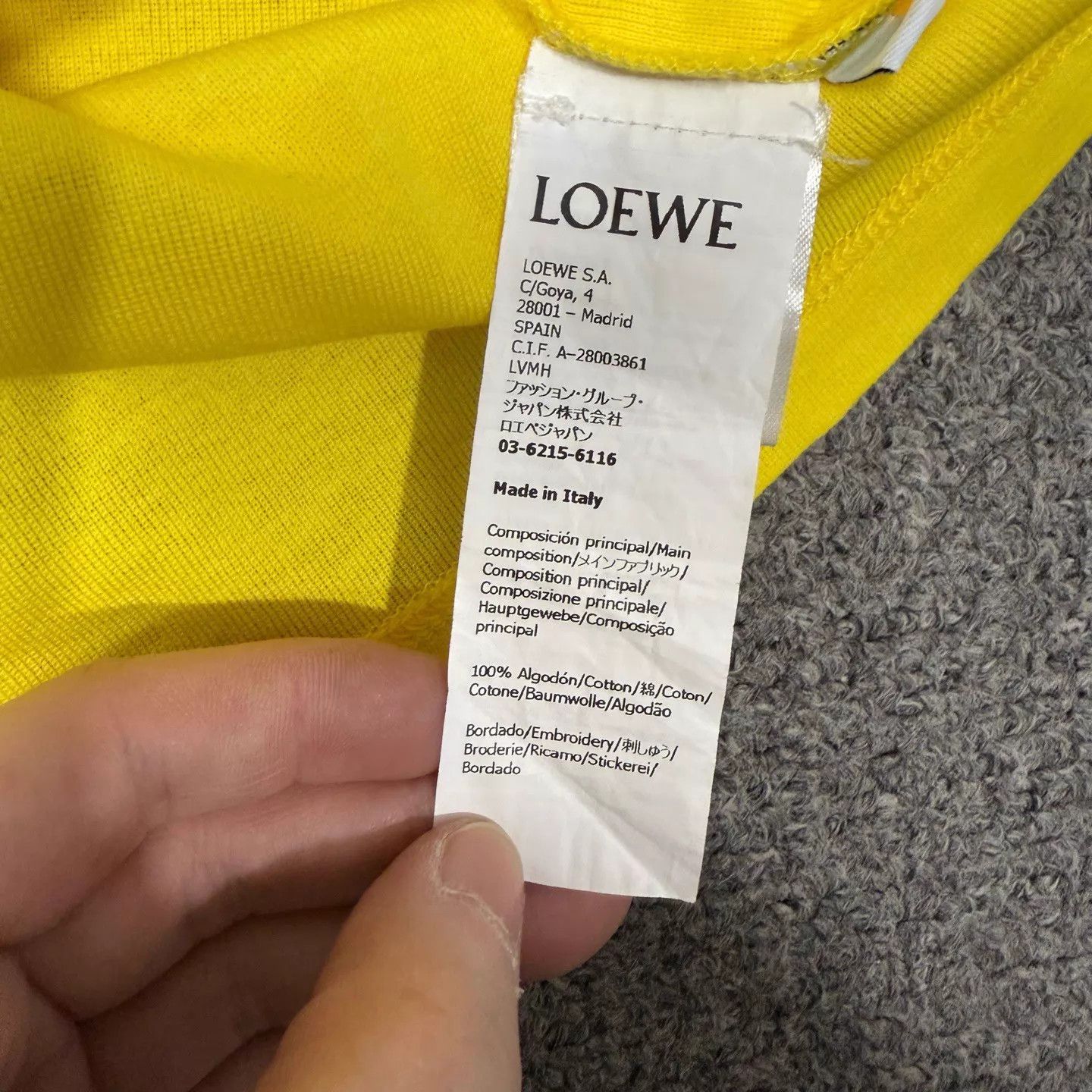 Loewe Loewe New Yellow Short Sleeve Tee S 99 New Size US S / EU 44-46 / 1 - 4 Thumbnail