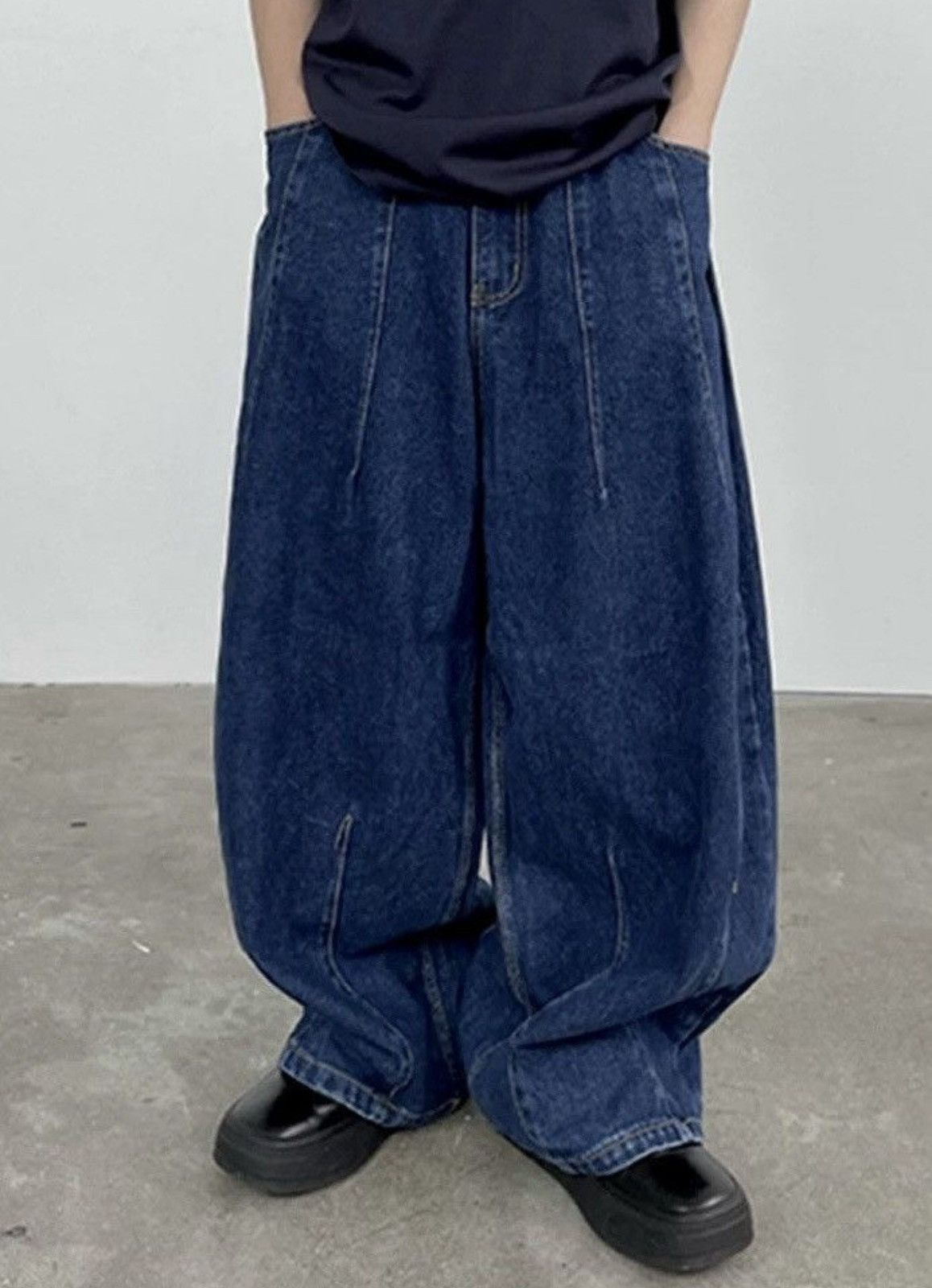 Japanese Brand × Vintage Retro punk balloon baggy loose jeans pants Size US 30 / EU 46 - 1 Thumbnail