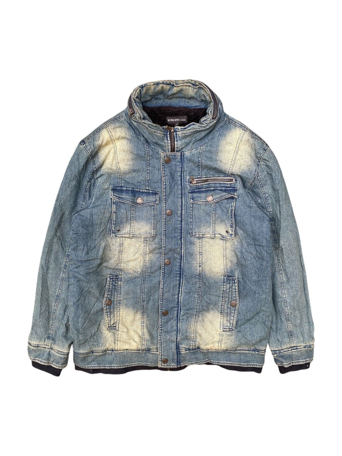 2000s In The Attic - Cyber Military Bono Fur Jacket
