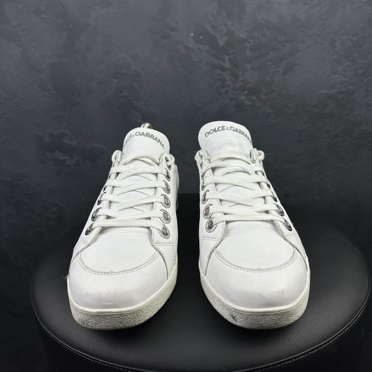 Dolce & Gabbana Dolce & Gabbana Men Leather Low-Top Sneakers Size US 7.5 / EU 40-41 - 5 Thumbnail