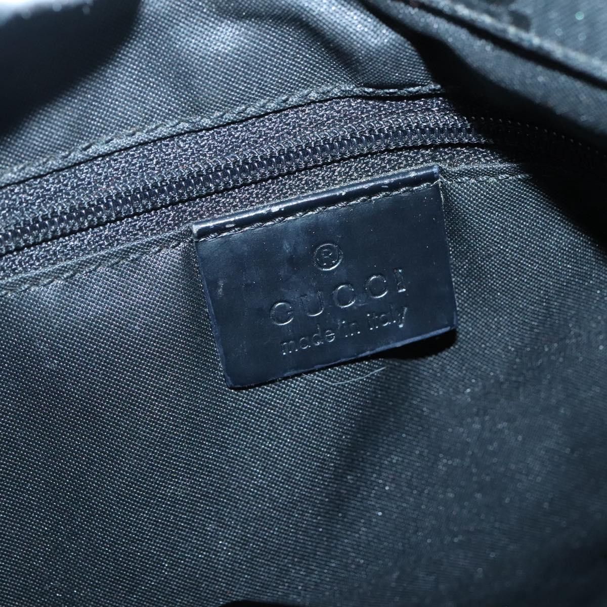 Gucci GUCCI Bamboo GG Canvas Hand Bag Nylon Black 002 002 Size ONE SIZE - 14 Thumbnail