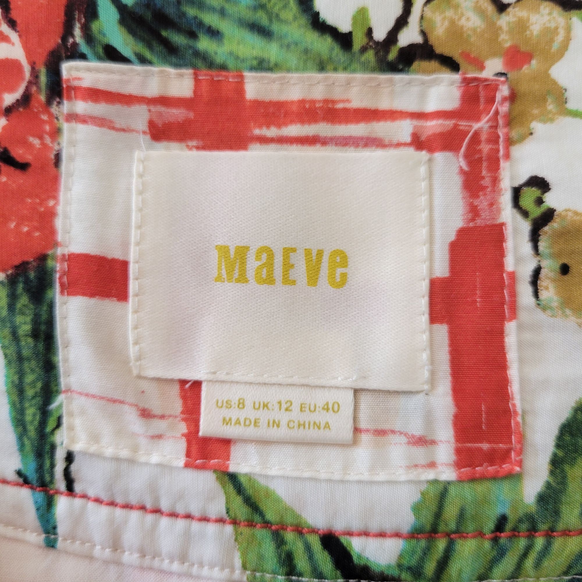 Anthropologie Anthropologie Maeve 8 Floral Plaid Pleated Skirt COUNTY FAIR Size 30" / US 8 / IT 44 - 2 Thumbnail