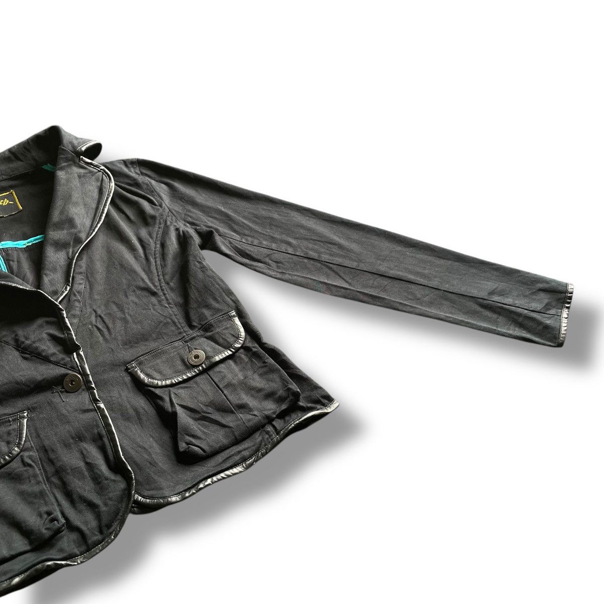 Von Dutch VINTAGE VON DUTCH COTTON + LEATHER JACKET Size M / US 6-8 / IT 42-44 - 8 Thumbnail