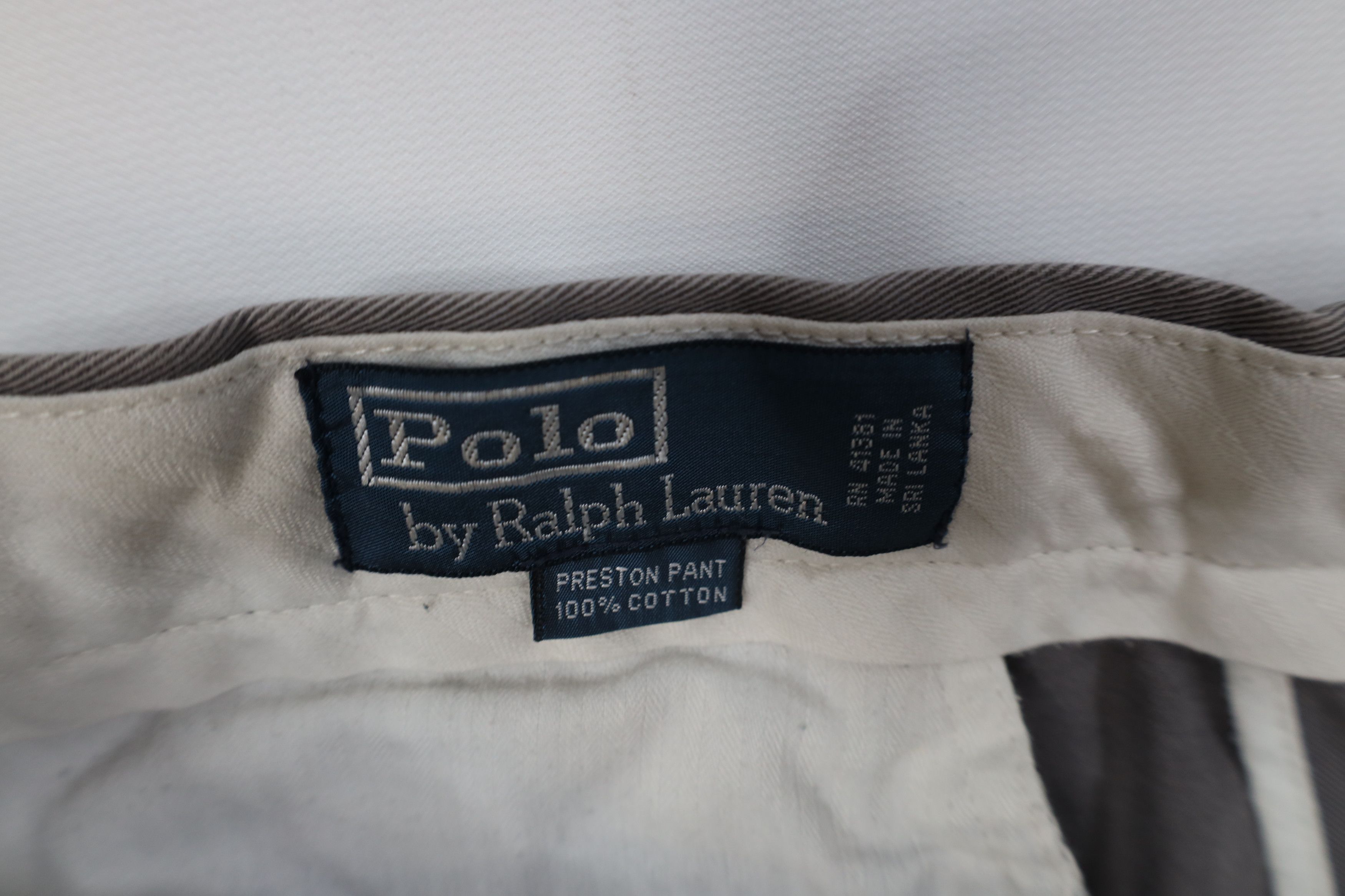 Polo Ralph Lauren Vintage 90s Ralph Lauren Wide Leg Chino Pants Trousers Size US 32 / EU 48 - 7 Thumbnail