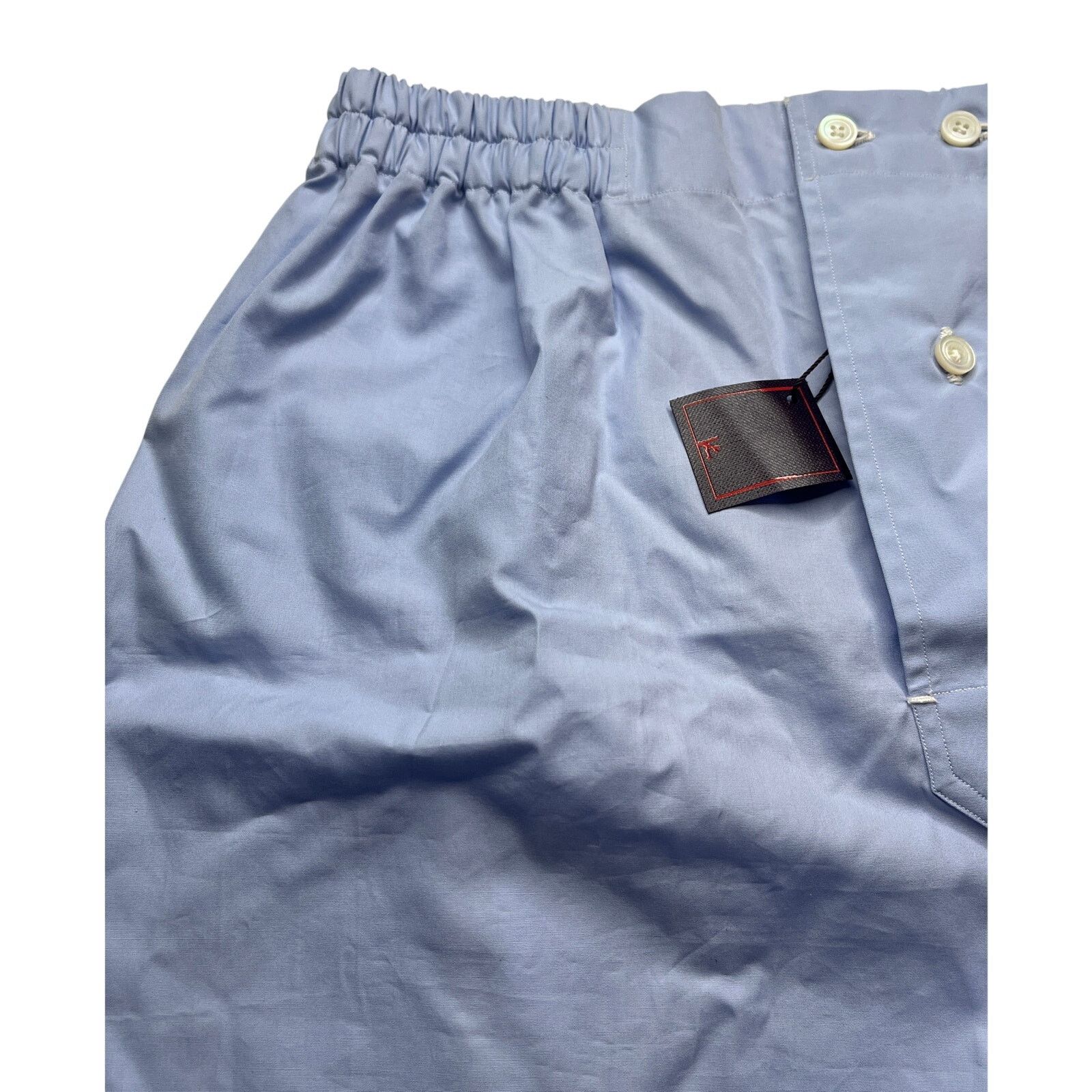 Isaia 10-8 ISAIA Men's Underwear Boxers Blue Large Size 38 - 3 Thumbnail