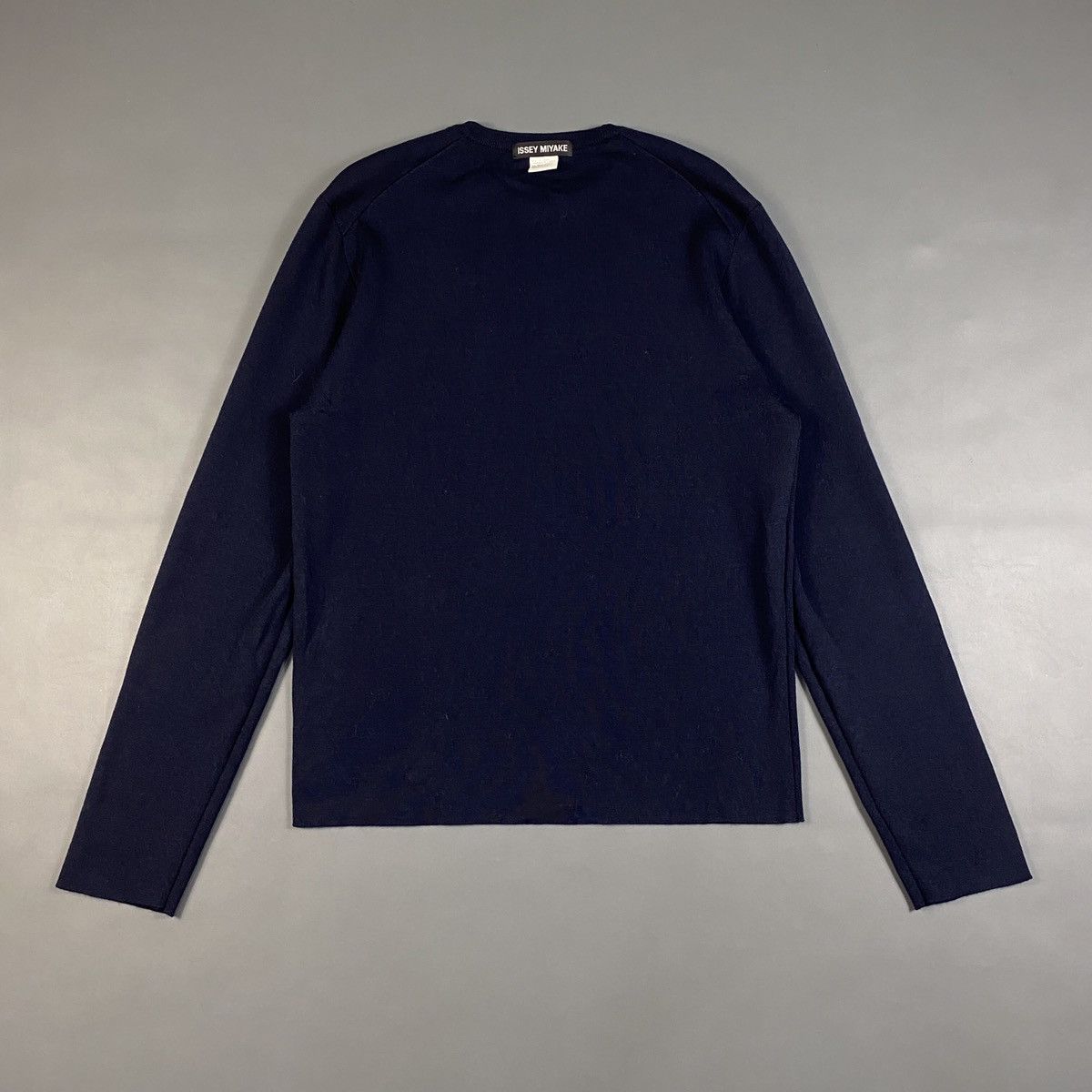Issey Miyake Issey Miyake Raw Hem Wool Sweater Size US L / EU 52-54 / 3 - 7 Thumbnail