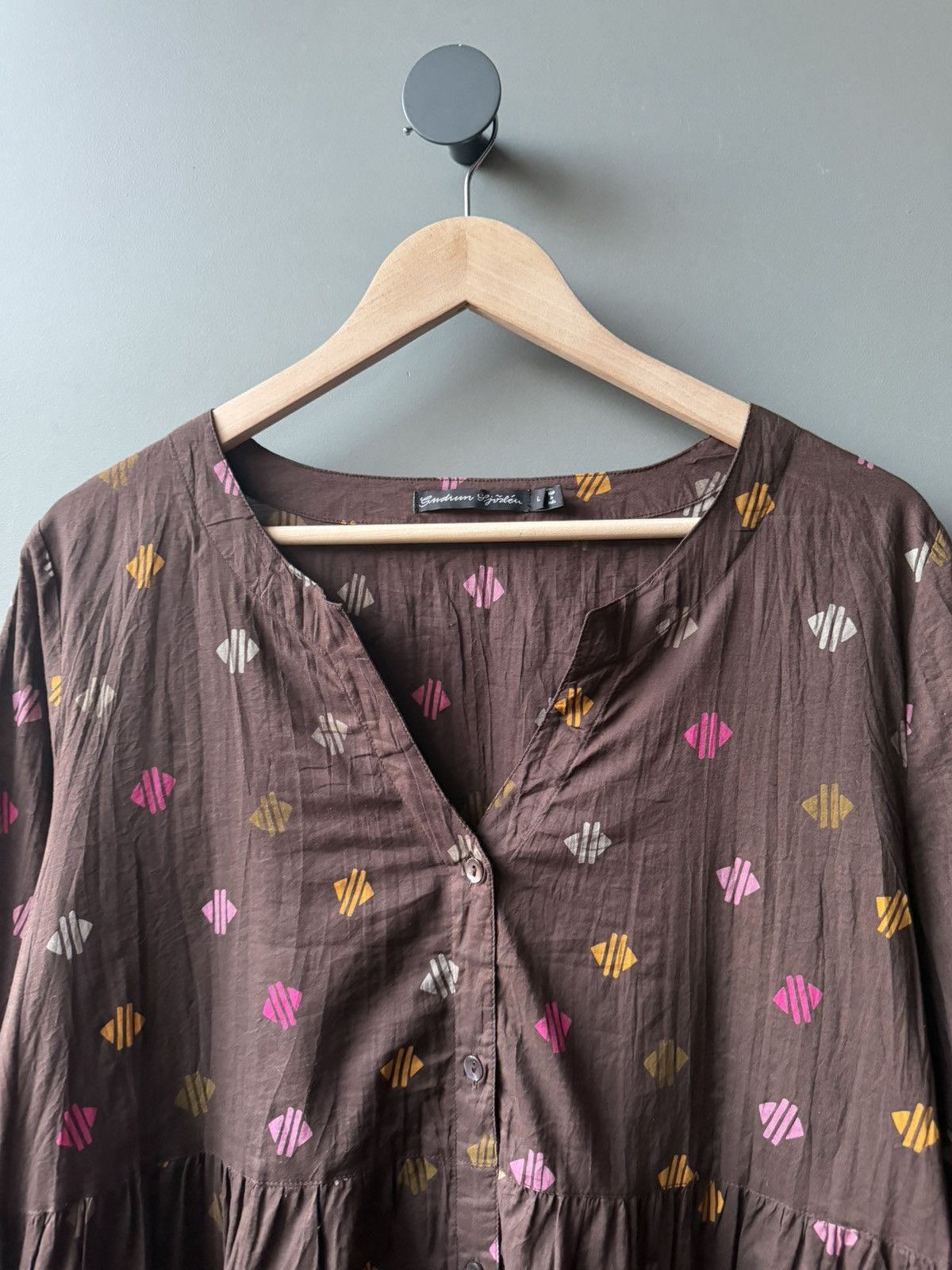 Gudrun Sjoden Gudrun Sjoden Printed Tiered Dress Loose Artsy Fit Size L / US 10 / IT 46 - 2 Thumbnail