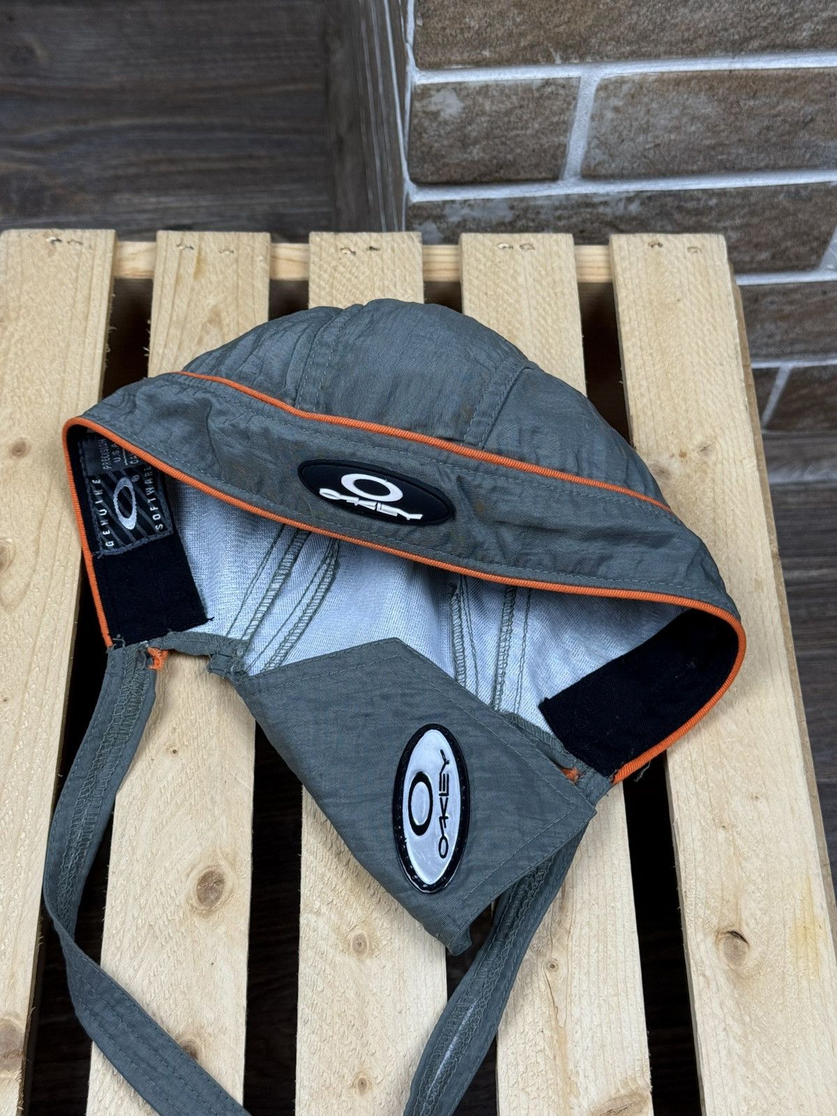 Oakley Vintage Y2K Oakley Gray Bandana Cap OS Size ONE SIZE - 2 Thumbnail