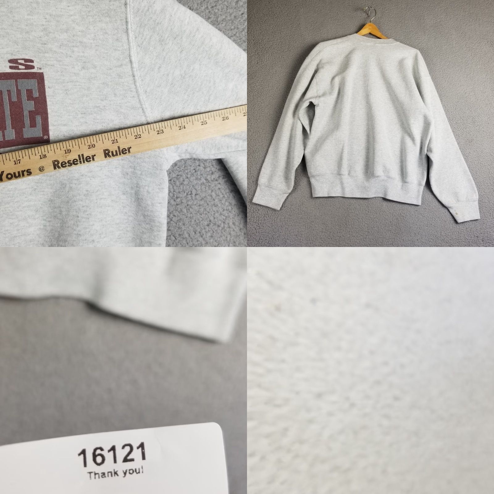 Vintage VINTAGE Salem Sportswear Washington State Cougars Grunge Crewneck Sweatshirt Gray XL Mens Size US XL / EU 56 / 4 - 8 Thumbnail