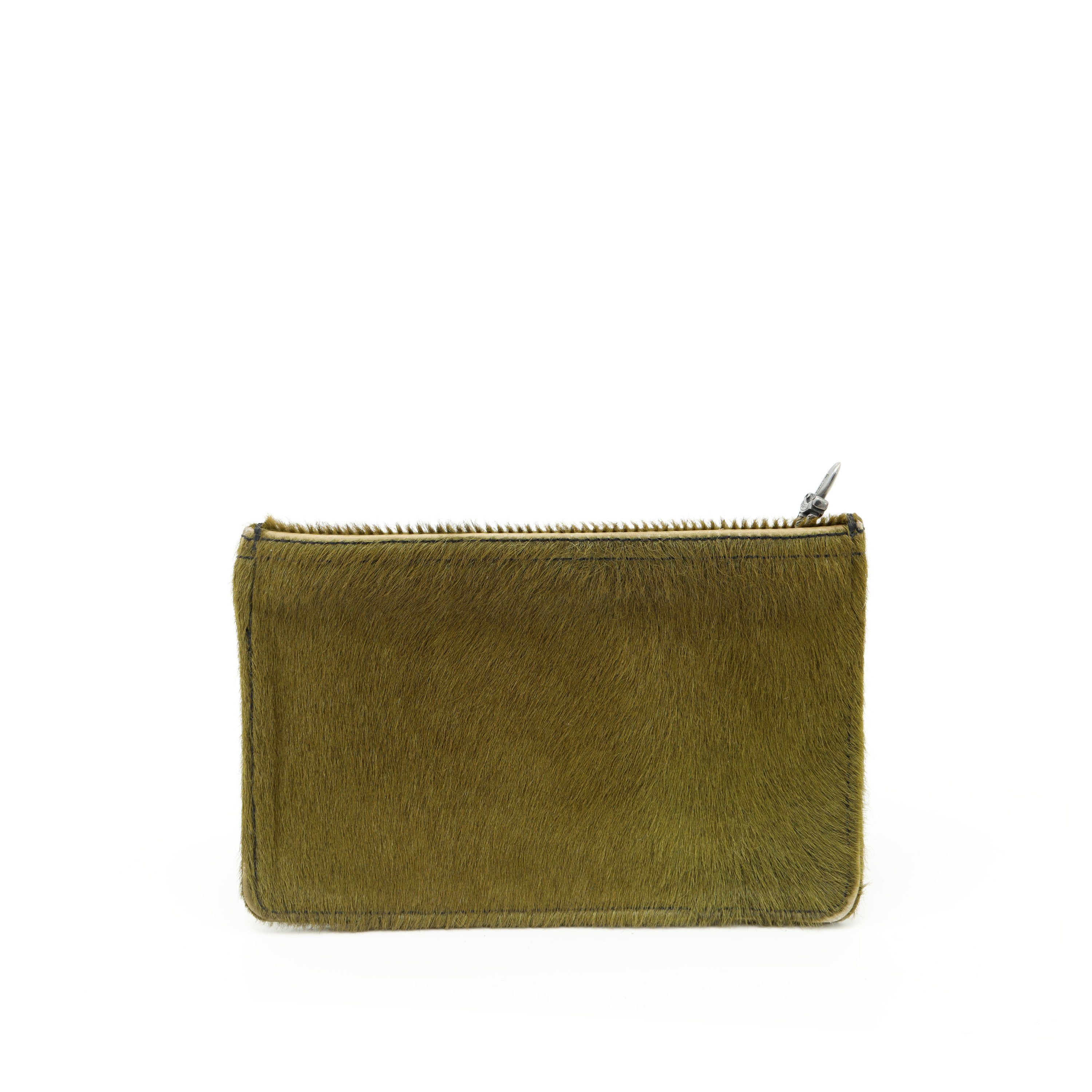 Chrome Hearts Mohair Green Zip Wallet Size ONE SIZE - 1 Thumbnail