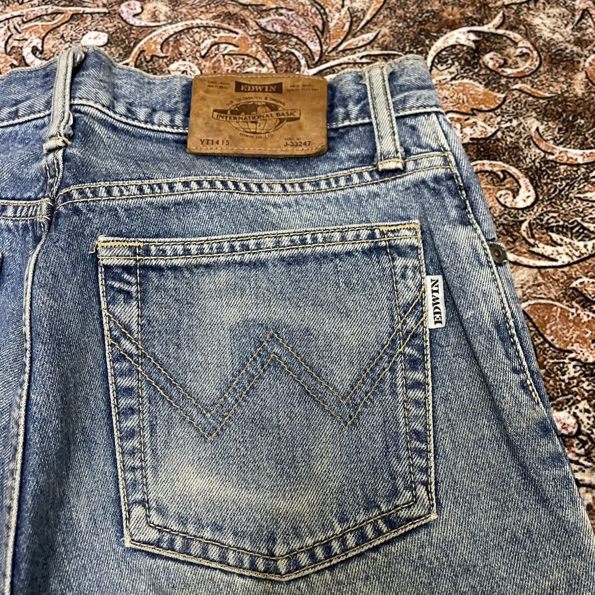 Edwin 🔥Vintage 1993 Edwin Stoned Washed Distress Dirty Denim Jeans Size US 31 - 15 Thumbnail