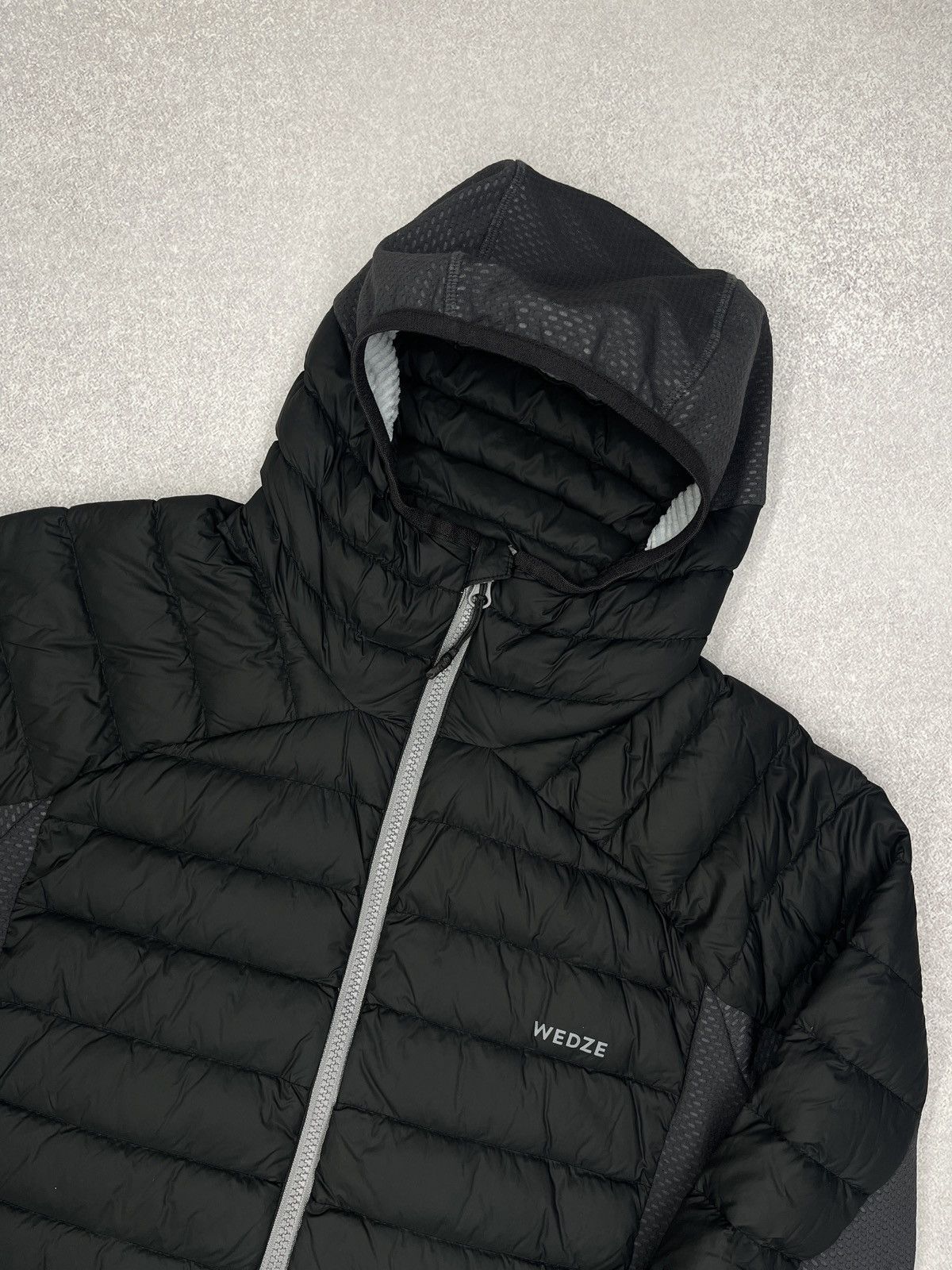 Other Mens Wedze Decathlon Down Jacket Black/Grey Outdoor Gorpcore Size US S / EU 44-46 / 1 - 4 Thumbnail