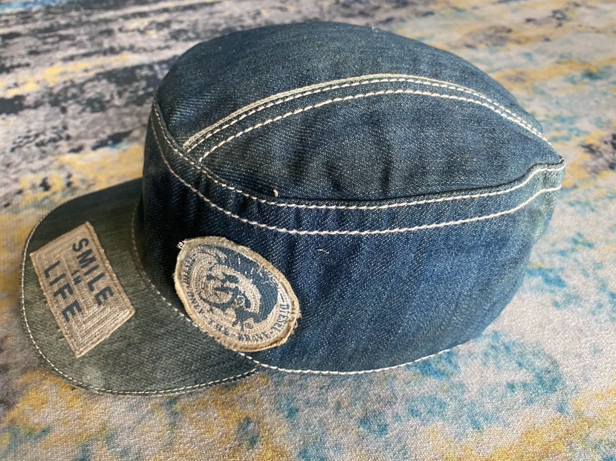 Diesel × Vintage Diesel Avant Garde Denim Distressed Cap Size ONE SIZE - 2 Thumbnail