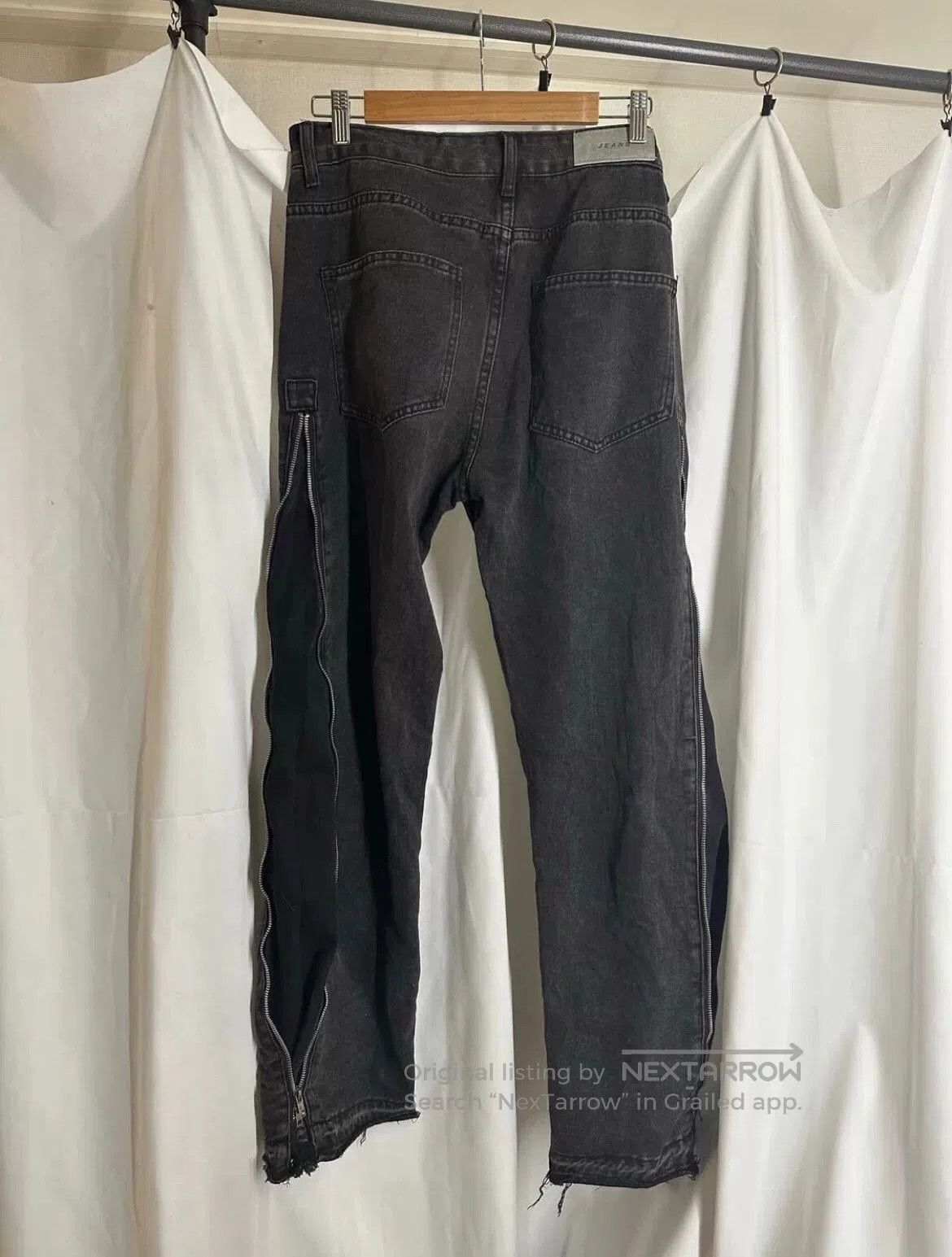 Japanese Brand Vintage Japanese Zip Detail Denim Pants. Size US 41 - 3 Thumbnail