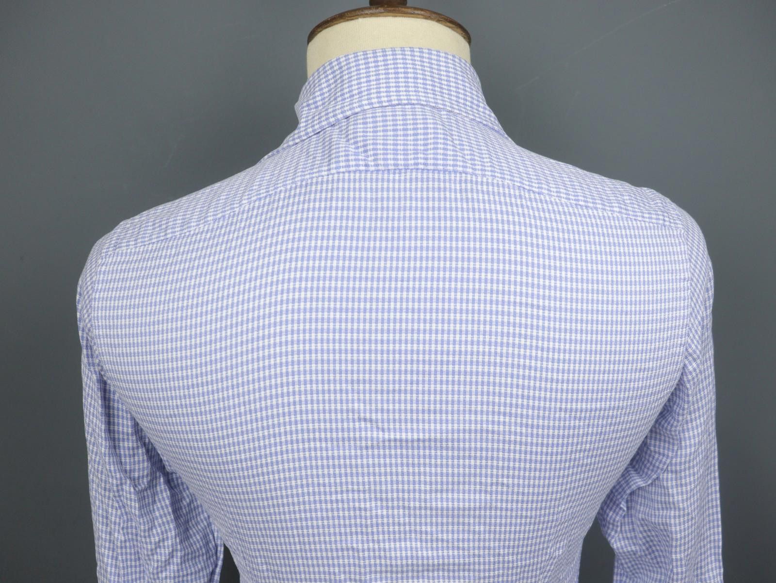 Eton Eton Multicolor Striped Cotton Slim Dress Shirt Size S/38 Size 38R - 8 Thumbnail