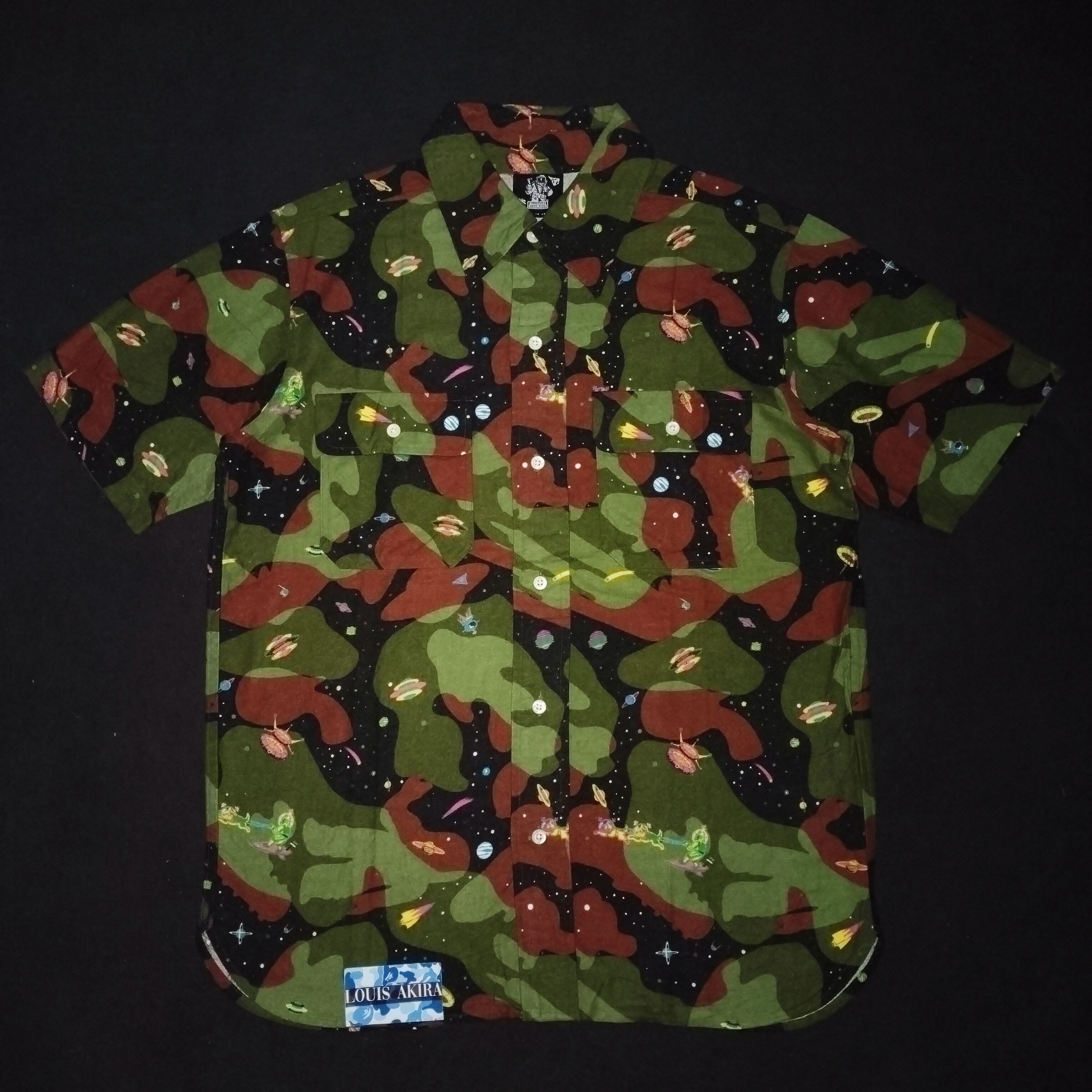 Billionaire Boys Club Billionaire Boys Club UFO Running Dog Camo Button Up Size US M / EU 48-50 / 2 - 1 Thumbnail