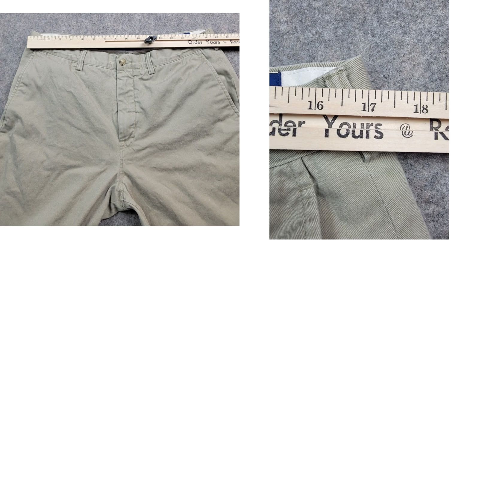 Polo Ralph Lauren Polo Ralph Lauren Chino Pants Mens 36x32 Flat Front Khaki Solid Cotton Classic Fit by Polo Ralph Lauren Pants Mens 36 Look Size US M / EU 48-50 / 2 - 11 Thumbnail