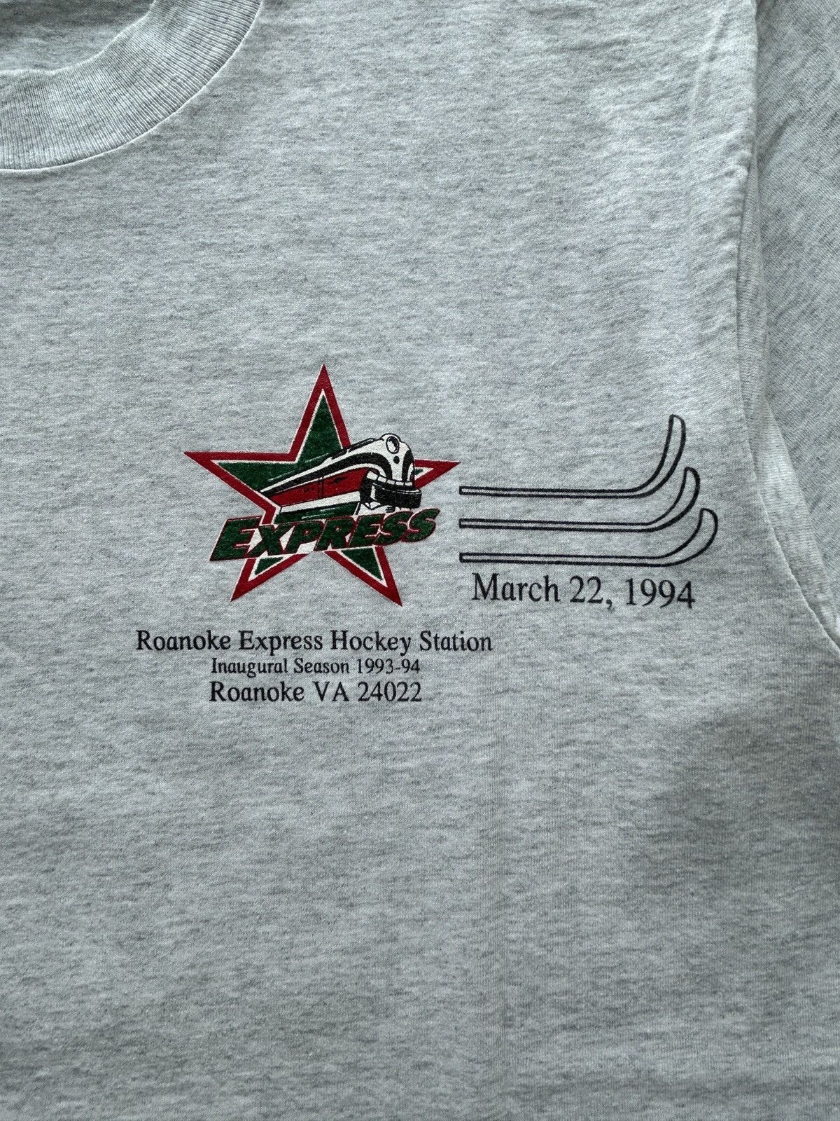 Fruit Of The Loom Vintage 90s Roanoke Express USA Olympics x USPS Promo Tee Size US L / EU 52-54 / 3 - 5 Thumbnail