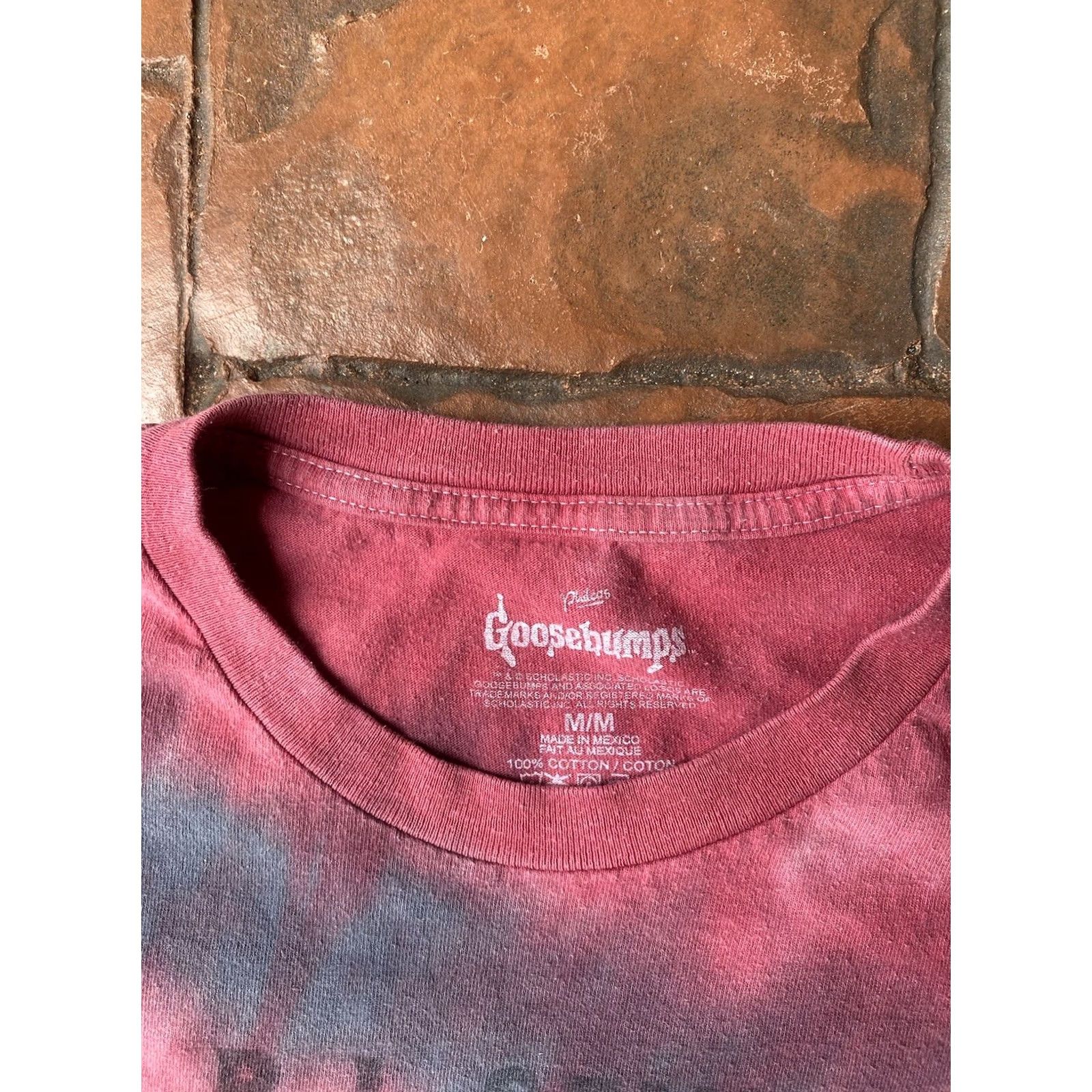 Vintage Goosebumps Night Of The Living Dummy Tie Dye T-Shirt Medium Men Red Captain? Size US M / EU 48-50 / 2 - 2 Thumbnail