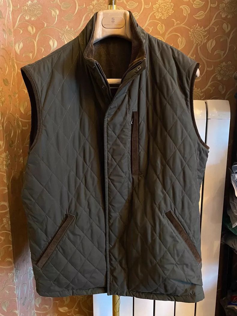 Loro Piana LORO PIANA Cashmere double-sided vest Size US XL / EU 56 / 4 - 1 Thumbnail