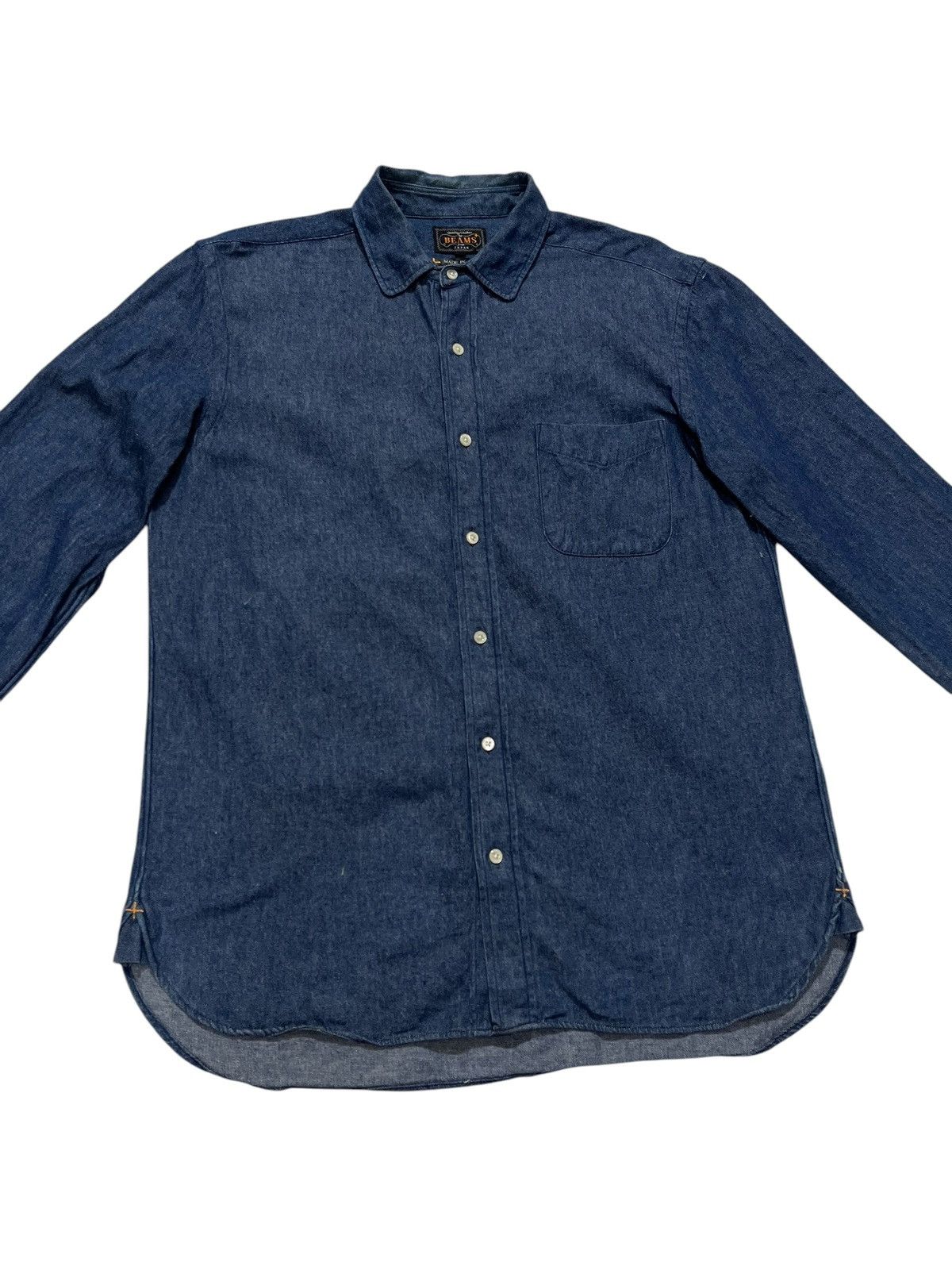 Beams Plus × Designer × Japanese Brand BEAMS JAPANESE BRAND DENIM LONG SLEEVES SHIRT Size US M / EU 48-50 / 2 - 2 Thumbnail