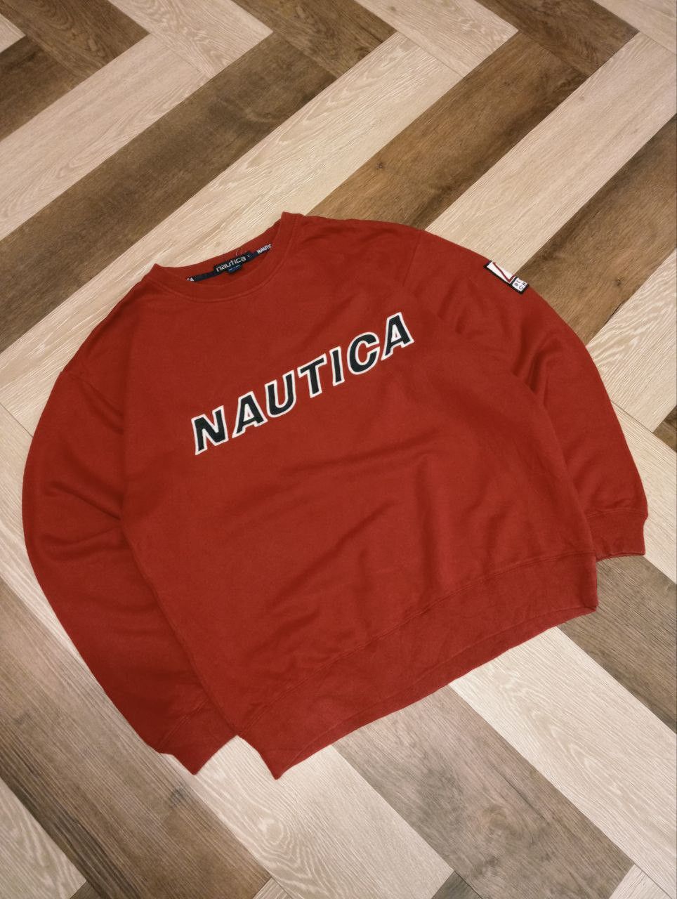 Nautica VINTAGE NAUTICA SPELLOUT CREWNECK - SIZE L Size US L / EU 52-54 / 3 - 1 Thumbnail