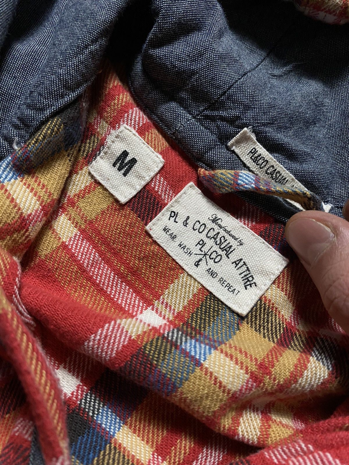 Japanese Brand × Vintage 🔥 PL&CO VTG FLANNEL RRL STYLE HOODIE JACKET Size US M / EU 48-50 / 2 - 4 Thumbnail