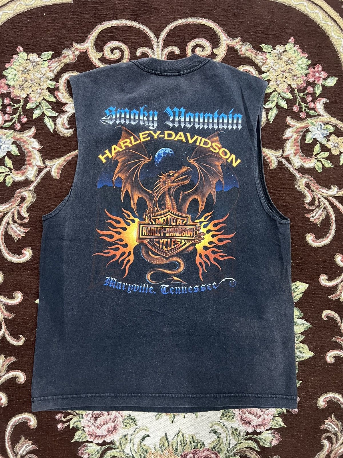 Harley Davidson × Vintage Sleeveless Shirt - Harley Davidson HD Size US M / EU 48-50 / 2 - 4 Thumbnail