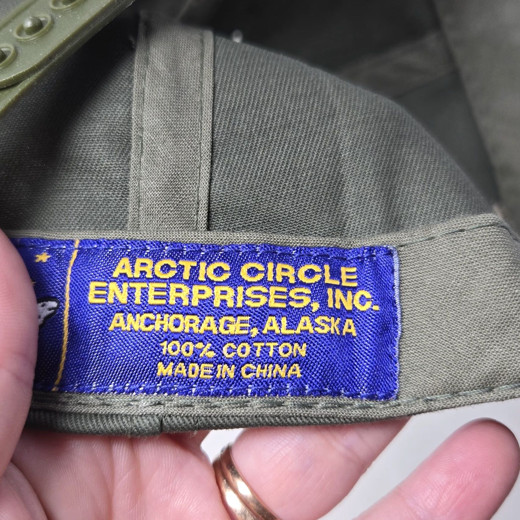 Vintage Arctic Circle Enterprises Alaska Snapback Green Adjustable Embroidered Size ONE SIZE - 7 Thumbnail