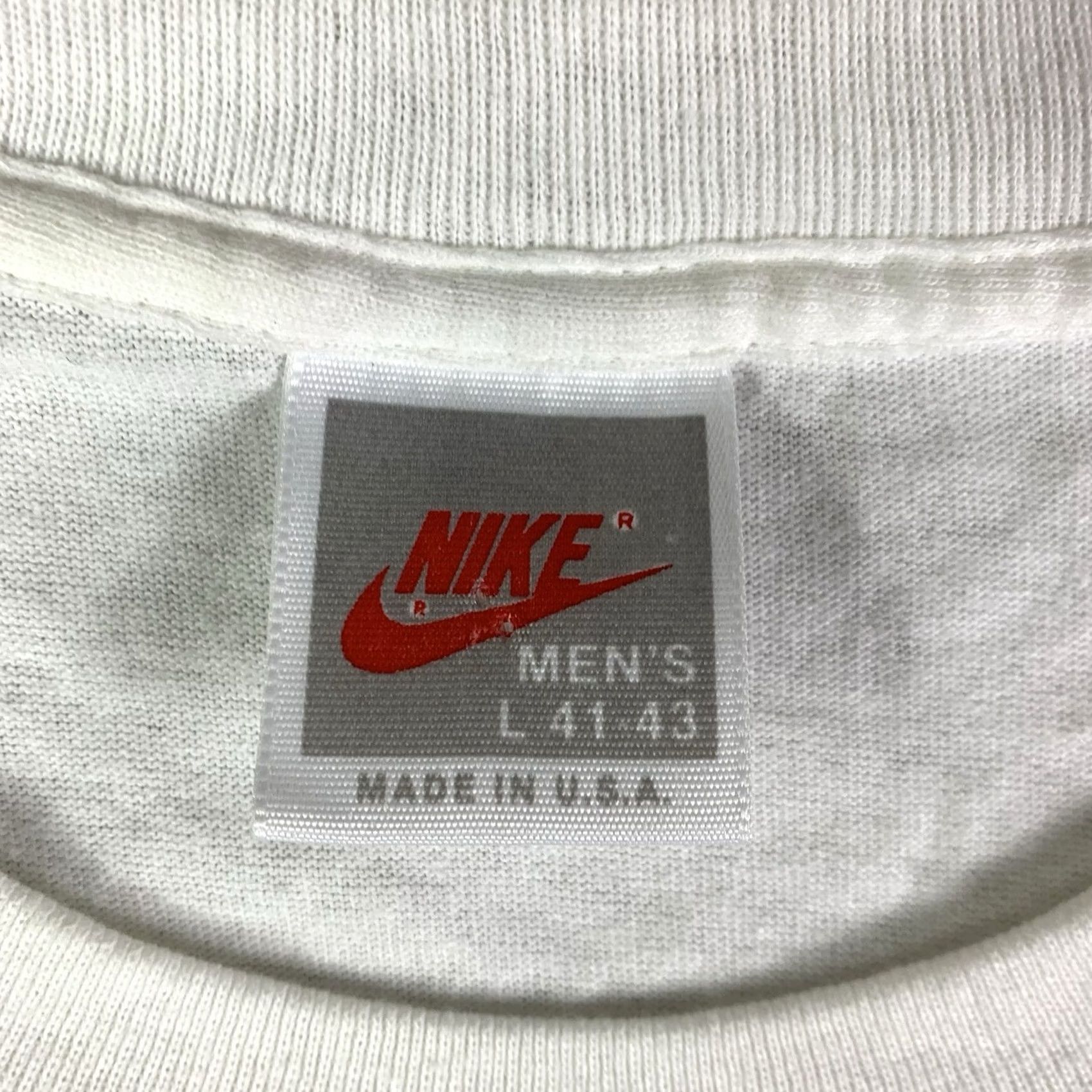 Nike VTG Nike Georgetown Hoyas Shirt Just Do It Mens Large Made in USA Single Stitch Crew Neck Short Sleeve White Basketball Mens Size US L / EU 52-54 / 3 - 2 Thumbnail