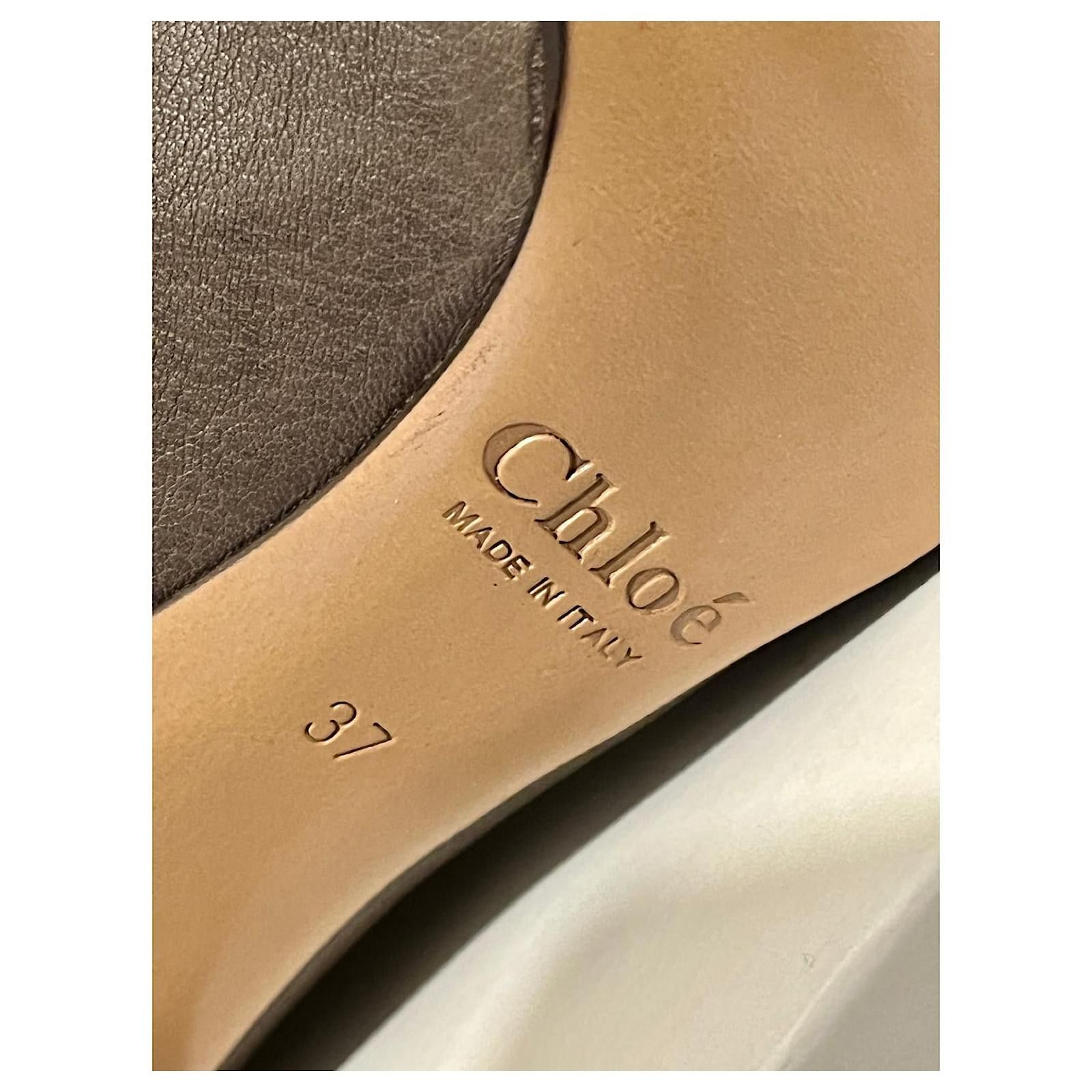 Chloe Gibbon calf leather heels Size US 6 / IT 36 - 5 Thumbnail