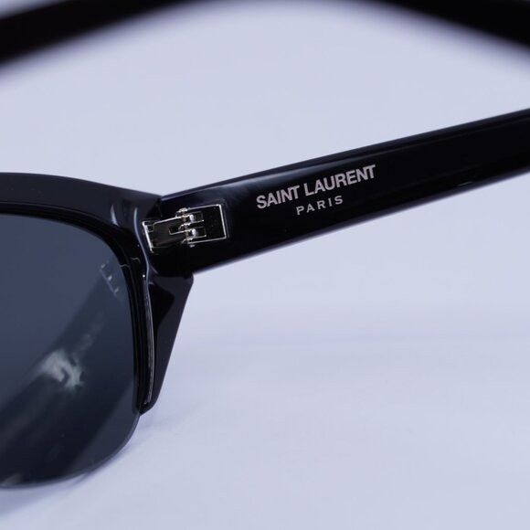 Saint Laurent Paris 🕶️ New Saint Laurent SL704 001 Sunglasses - Shiny Black Size ONE SIZE - 7 Thumbnail