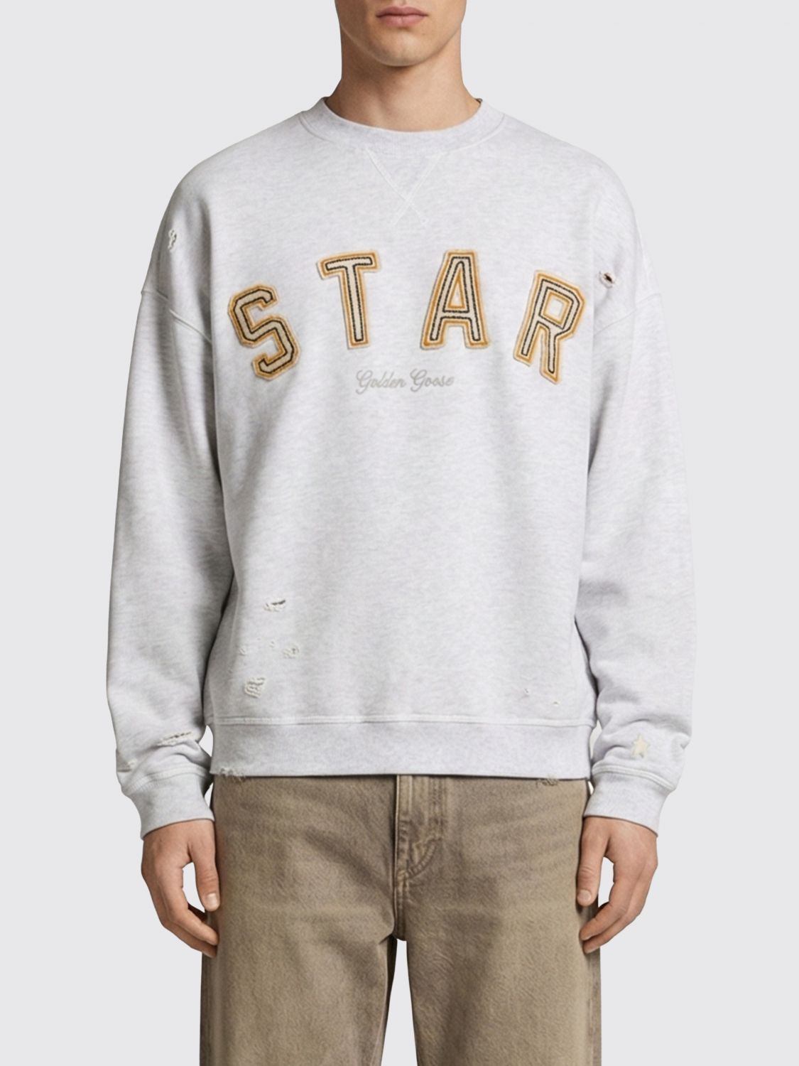 Golden Goose Golden Goose Sweatshirt Men Grey Size US XL / EU 56 / 4 - 1 Thumbnail